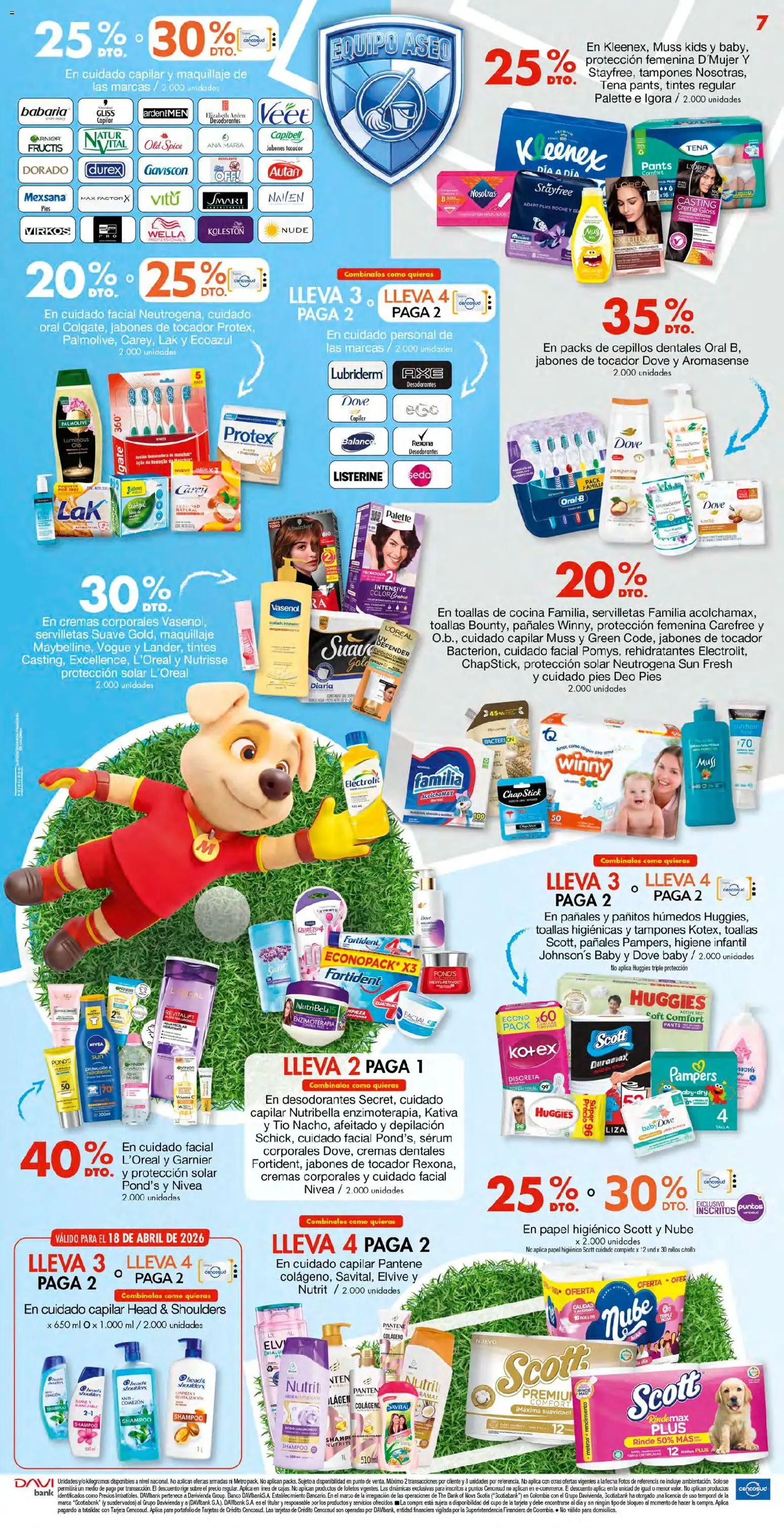 Metro revista - valida desde el 17.04.2026 | Página: 7 | Productos: Banco, Cocina, Servilletas, Papel higiénico