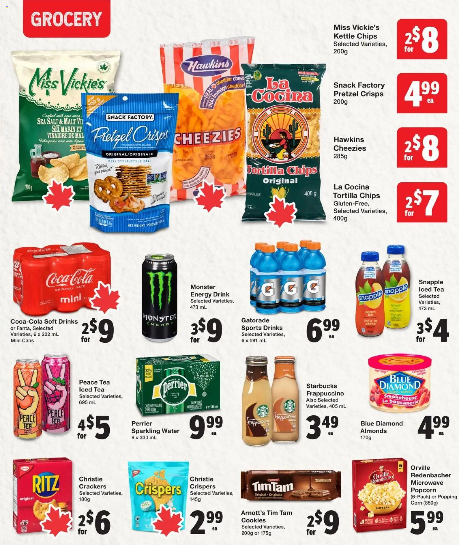 Quality Foods flyer valid from 30.10.2025 | Page: 9 | Products: Tea, Chips, Cookies, Kettle
