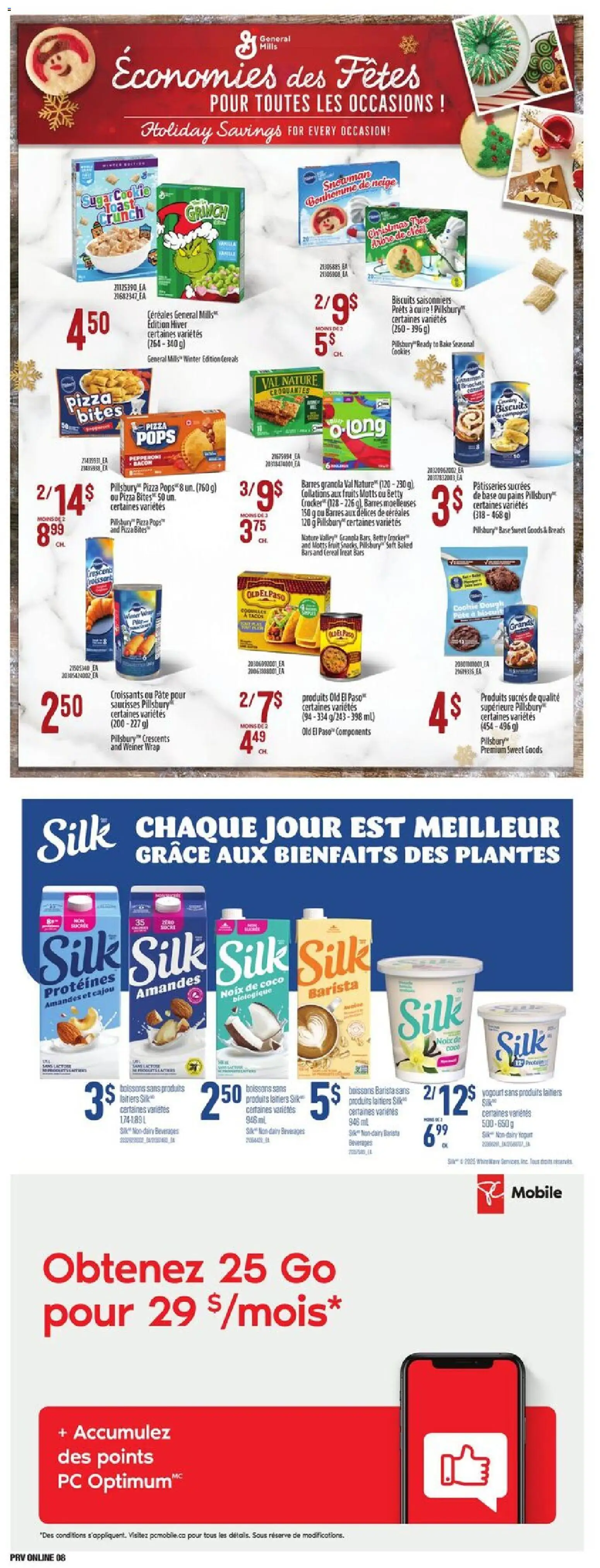 Provigo flyer valid from 04.12.2025 | Page: 9 | Products: Cereals, PC, Yogurt, Pizza