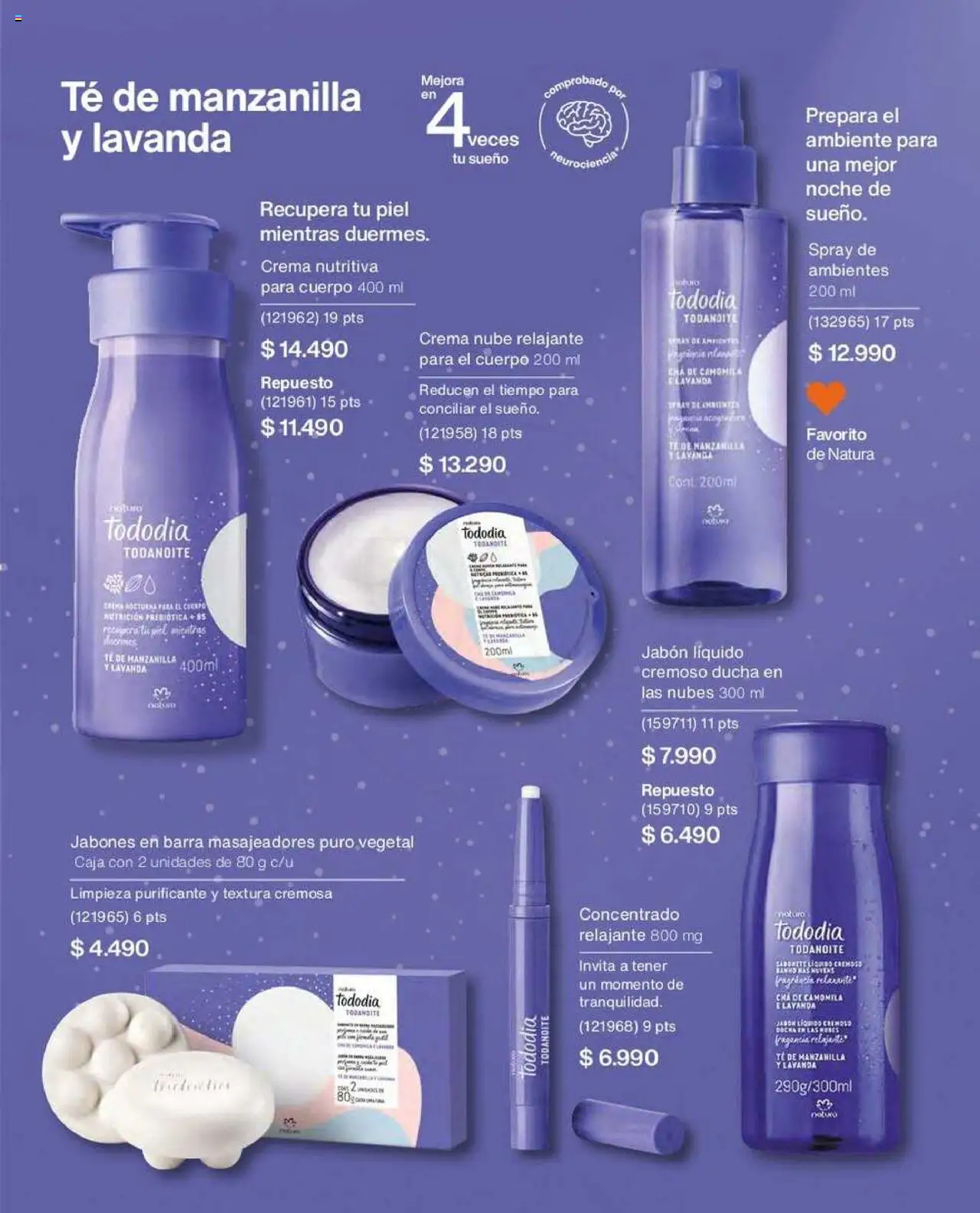 Natura catálogo │ válido desde el 22.07.2025 | Página: 110 | Productos: Caja, Ducha, Jabón líquido, Crema