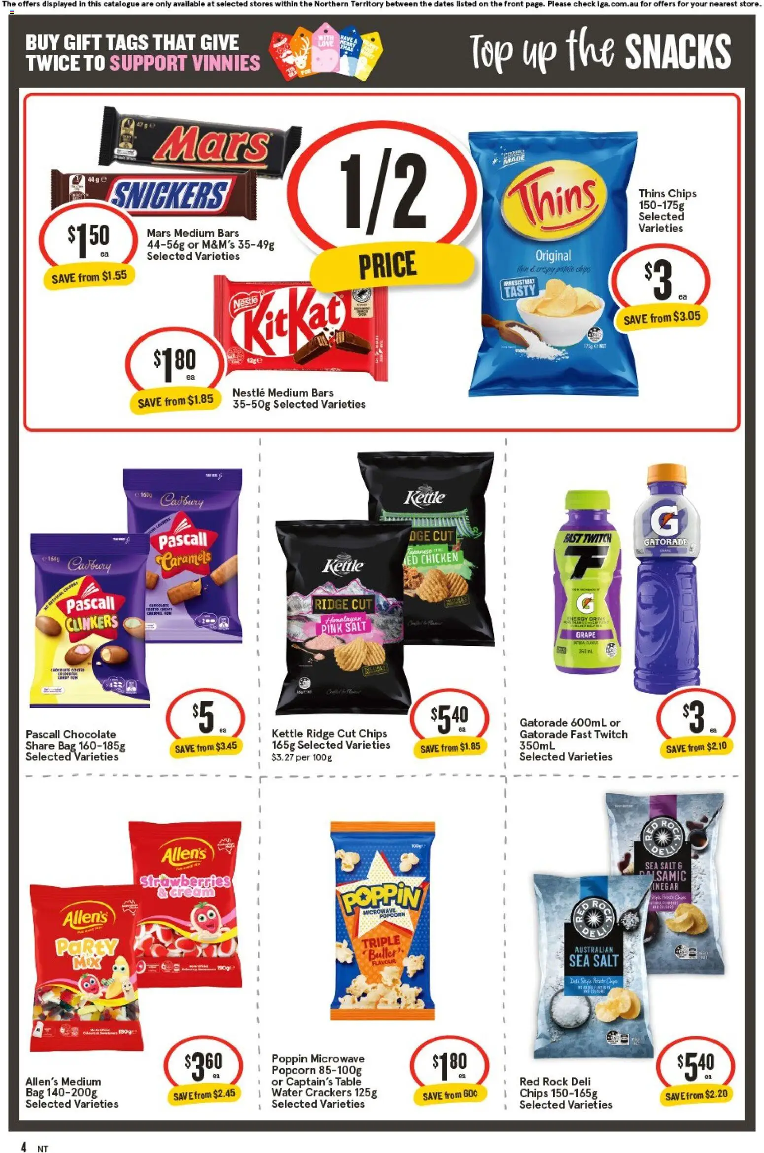IGA catalogue - valid from 12.11.2025 | Page: 5 | Products: Popcorn, Water, Bag, Microwave