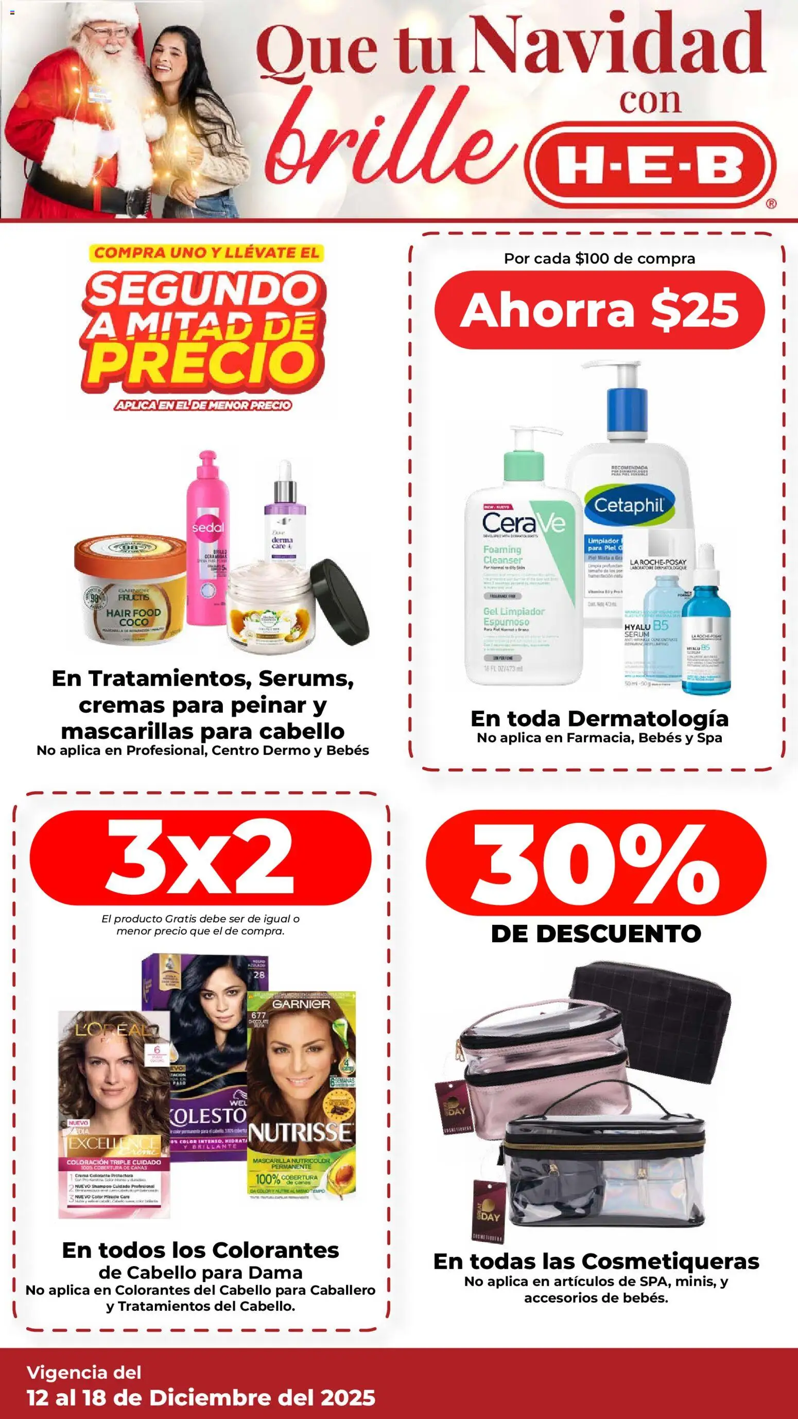Nuevas ofertas de H-E-B válidas en toda la República Mexicana desde el 12.12.2025. ¡Encuentra las mejores ofertas en H-E-B folleto Que tu Navidad! | Página: 5 | Productos: Serum, Crema, Limpiador, Mascarilla