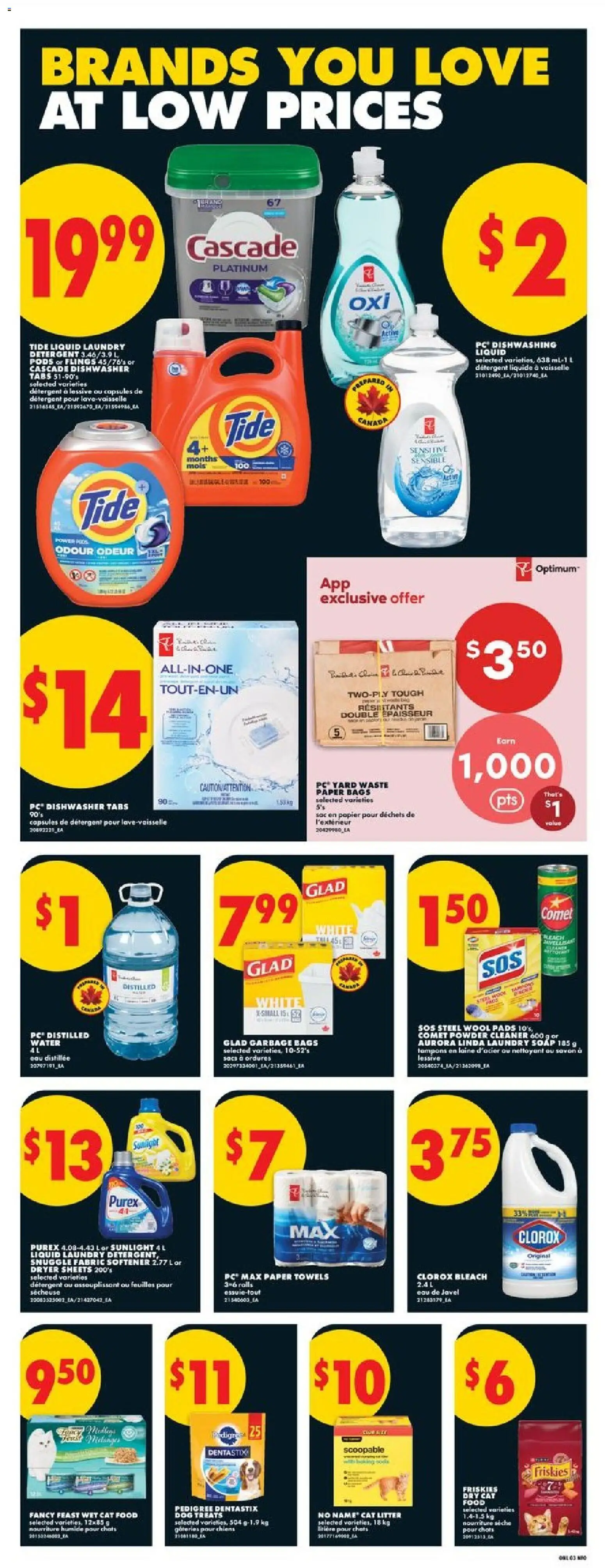 No Frills flyer valid from 09.04.2026 | Page: 8 | Products: PC, Soap, Fabric softener, Dishwashing detergent