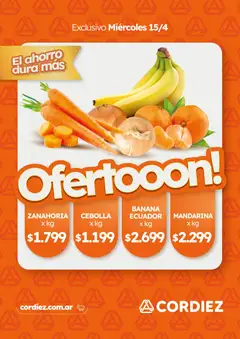 Vista previa Cordiez Ofertas Exclusivo válido desde el 07.04.2026 | Página: 12