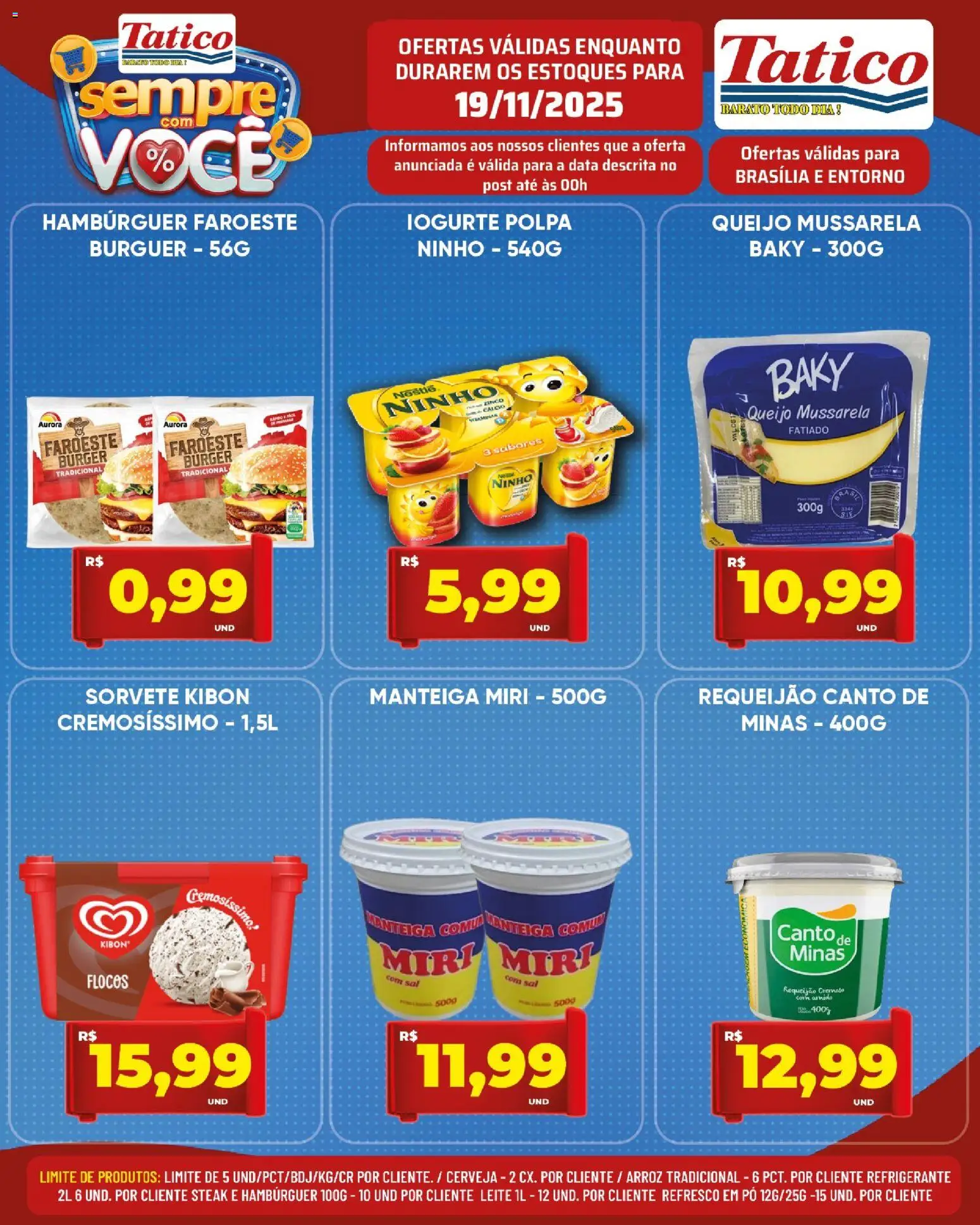 Tatico Folheto - válido de 19.11.2025 | Página: 11 | Produtos: Iogurte, Cerveja, Arroz, Refrigerante
