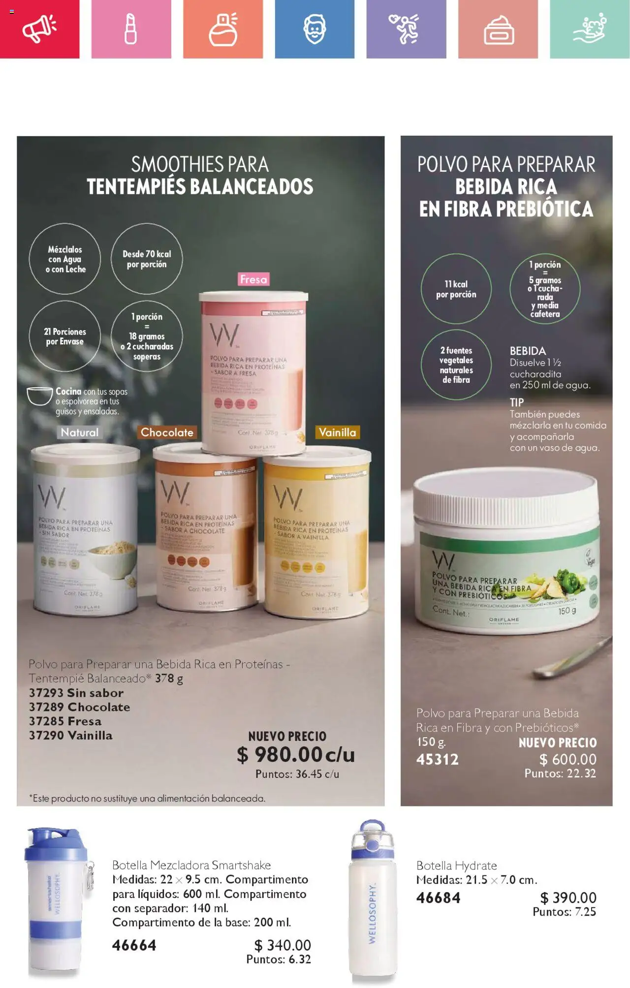 Nuevas ofertas de Oriflame válidas en toda la República Mexicana desde el 02.08.2025. ¡Encuentra las mejores ofertas en Oriflame - Campaña 11 2025! | Página: 38 | Productos: Agua, Leche, Cocina, Polvo