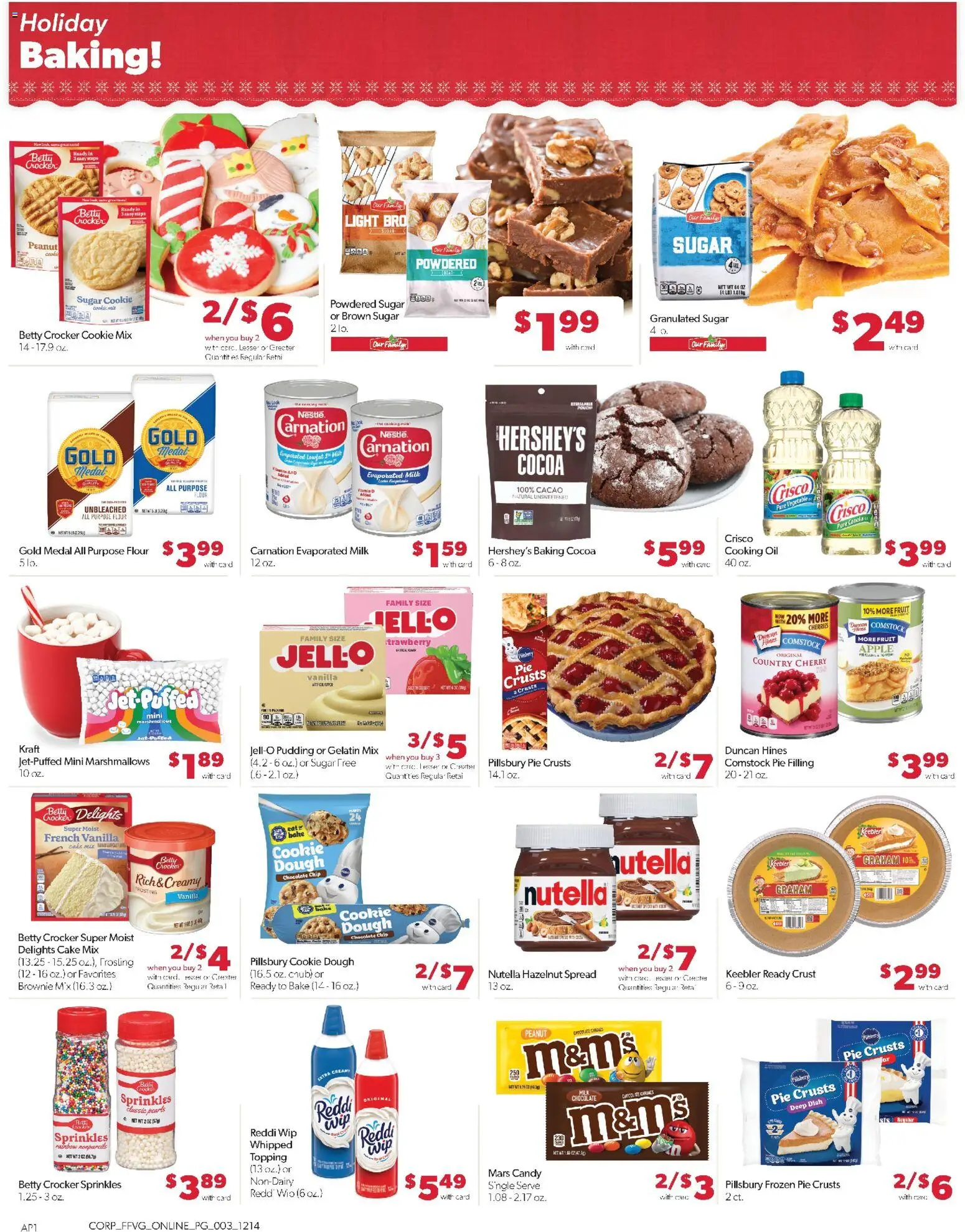 Family Fare Weekly Ad - valid from 14.12.2025 | Page: 6 | Products: Milk, Oil, Sugar, Chocolate Chip