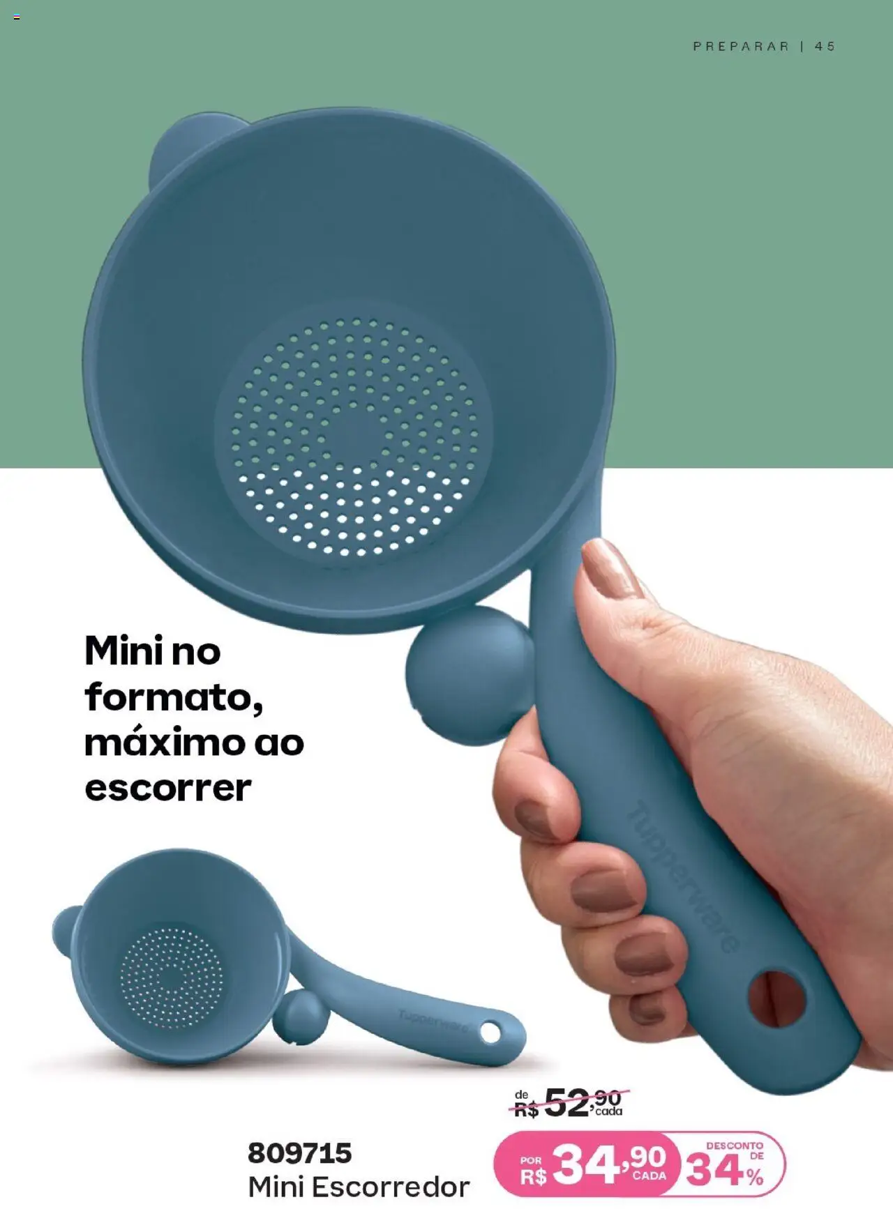 Tupperware Folheto - válido de 01.08.2025 | Página: 45 | Produtos: Escorredor