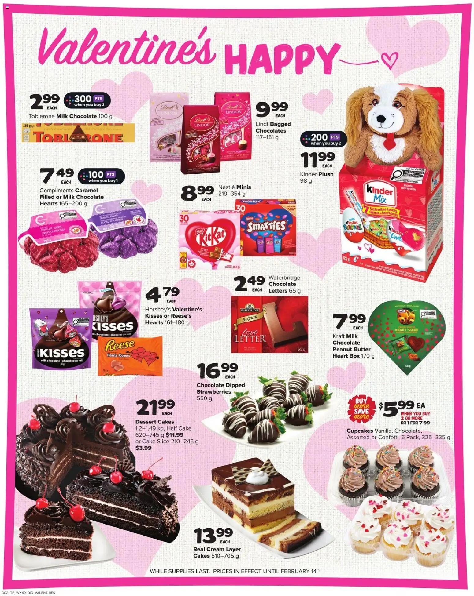 Thrifty Foods flyer valid from 12.02.2026 | Page: 11 | Products: Strawberries, Cream, Butter, Chocolate