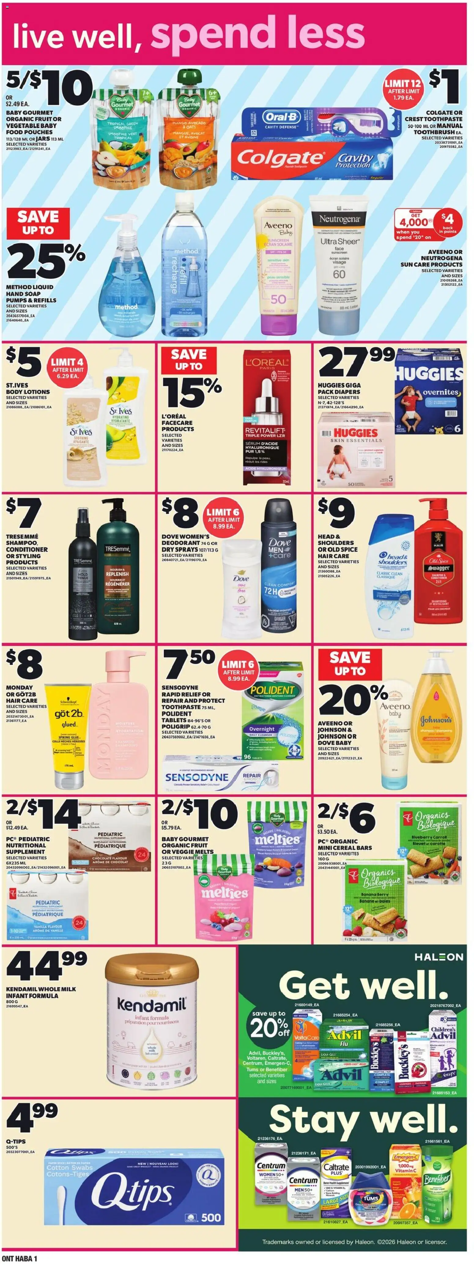 Independent Grocer flyer valid from 19.02.2026 | Page: 12 | Products: Shampoo, Sunscreen, Deodorant, Chocolate