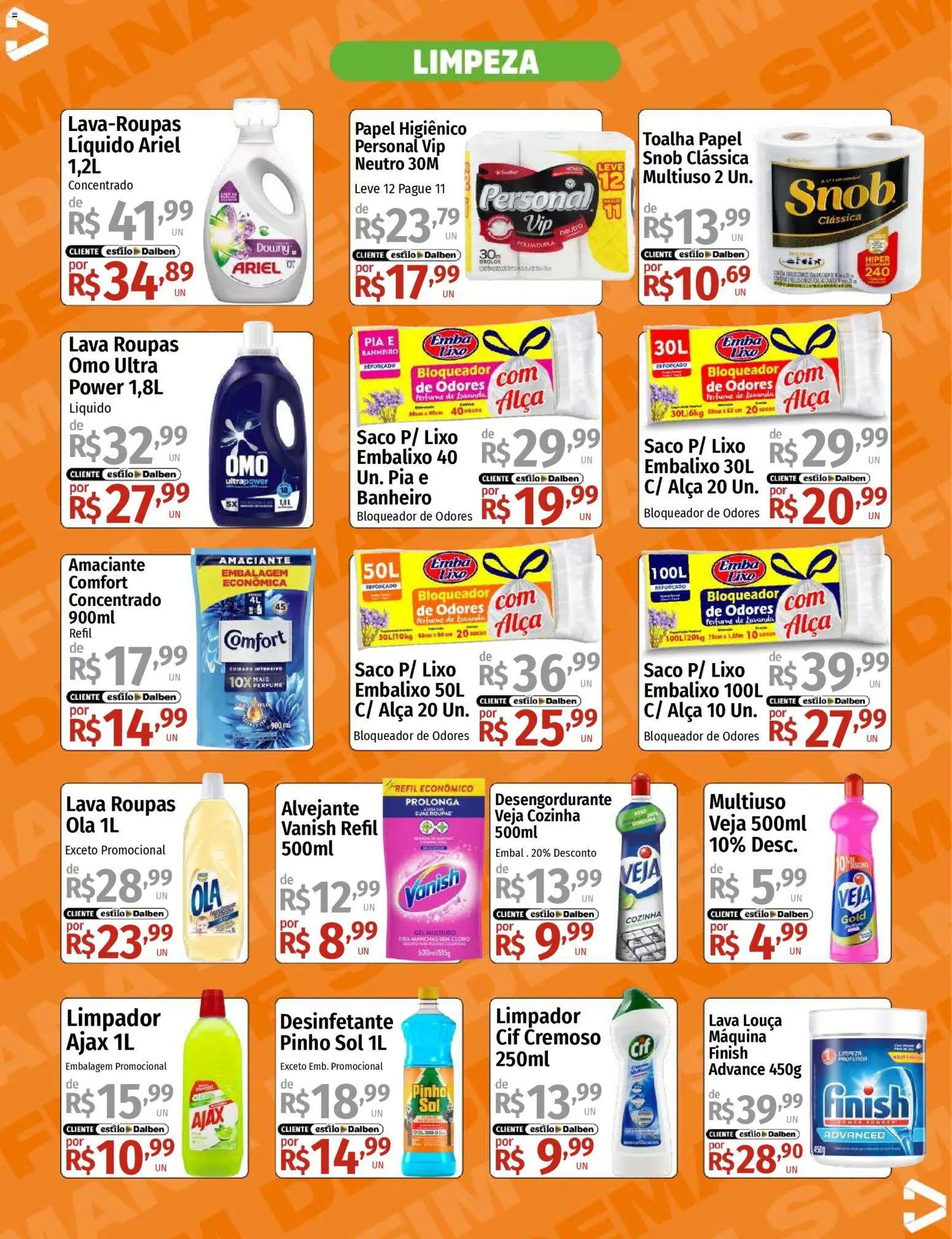 Supermercado Dalben Folheto - válido de 06.03.2026 | Página: 12 | Produtos: Coco, Alvejante, Vanish, Amaciante