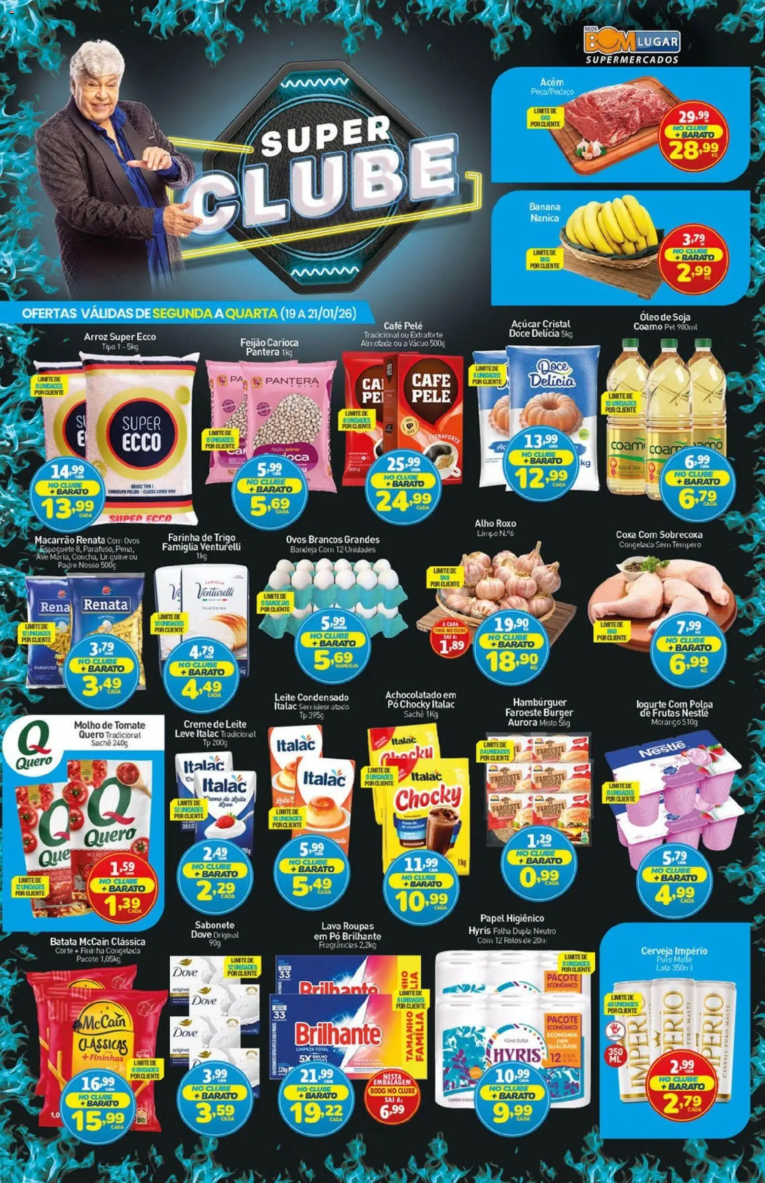 Rede Bom Lugar Folheto - válido de 19.01.2026 | Página: 1 | Produtos: Alho, Pó, Café, Açúcar