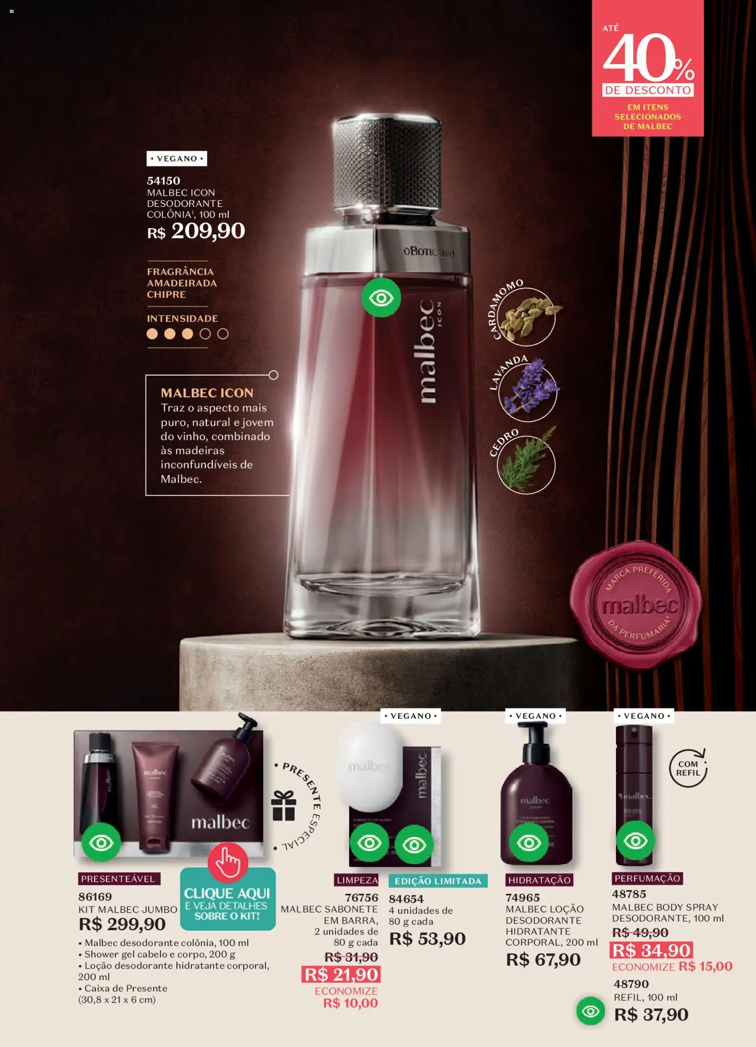 O Boticário Folheto - válido de 19.01.2026 | Página: 11 | Produtos: Fragrância, Madeiras, Sabonete, Body