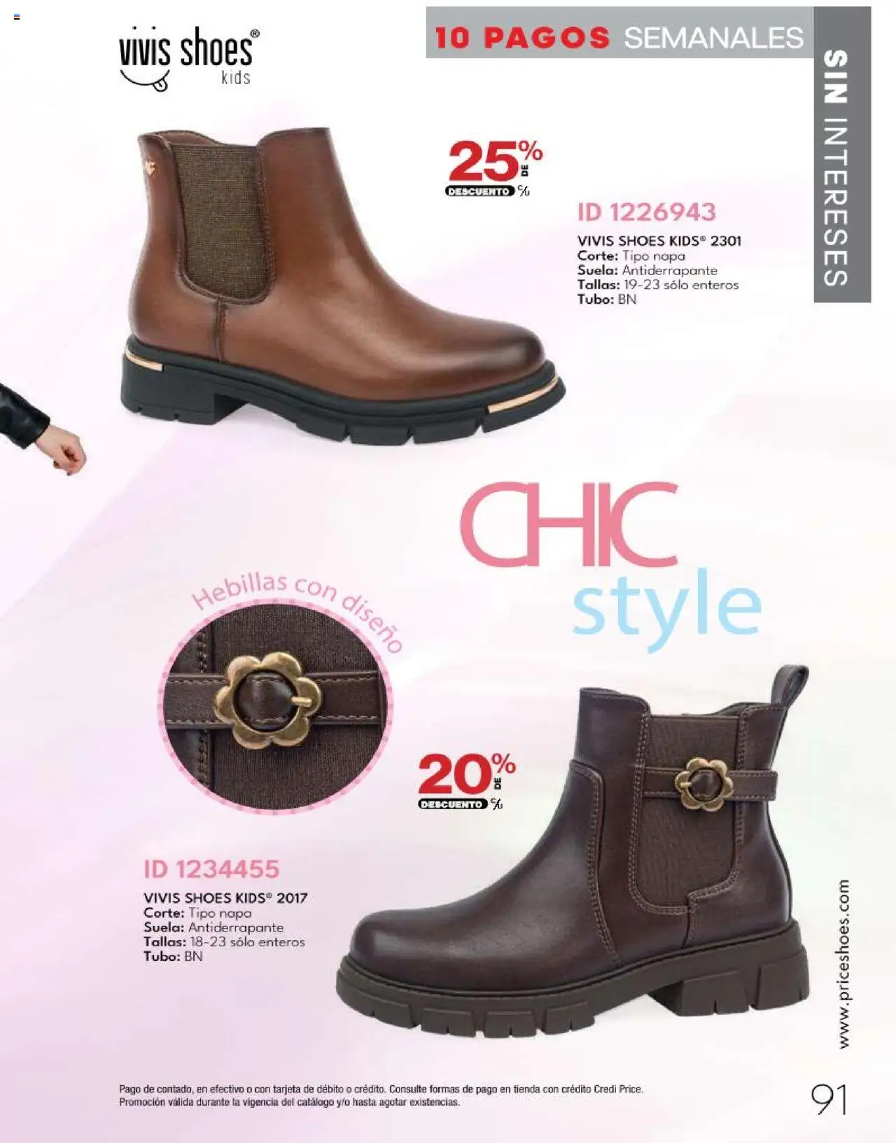 Nuevas ofertas de Price Shoes válidas en toda la República Mexicana desde el 14.10.2025. ¡Encuentra las mejores ofertas en Price Shoes - Catálogo - 10 Pagos sin Intereses! | Página: 91 | Productos: Hebillas