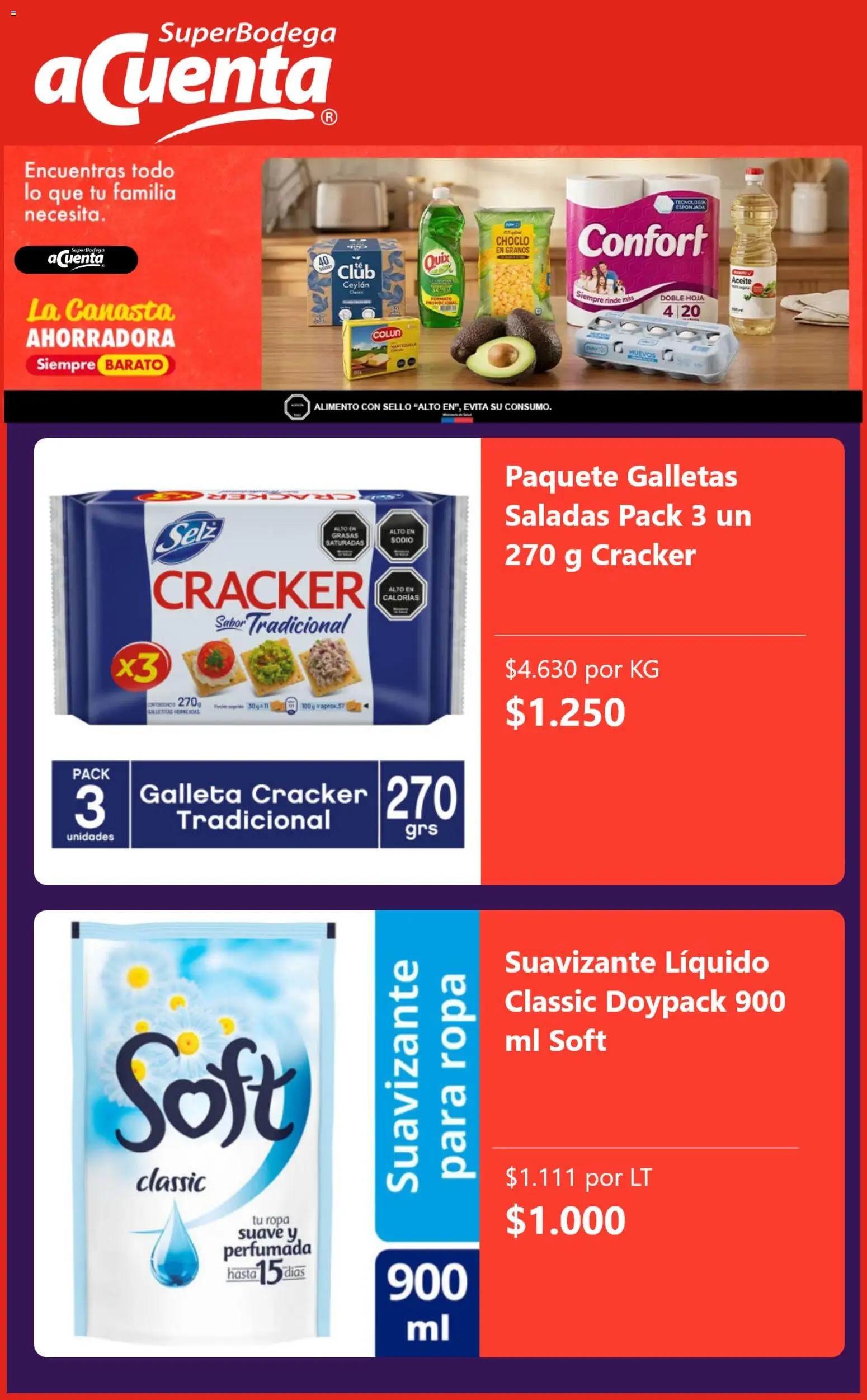 Super Bodega aCuenta ofertas  │ válido desde el 27.03.2026 | Página: 2 | Productos: Ropa, Choclo, Aceite, Galletas