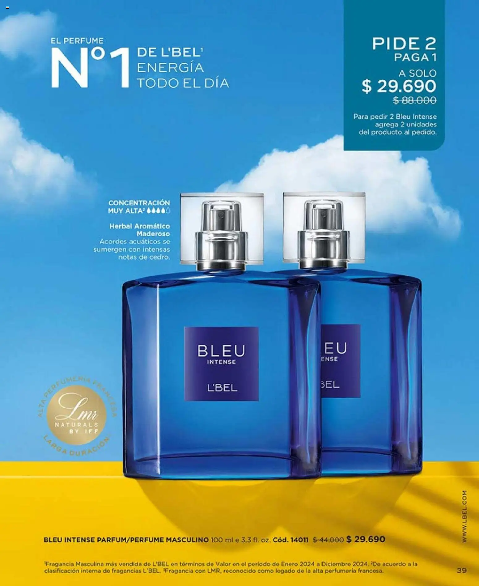 Catálogo L'Bel Campaña2x │ válido desde el 16.01.2026 | Página: 39 | Productos: Perfume
