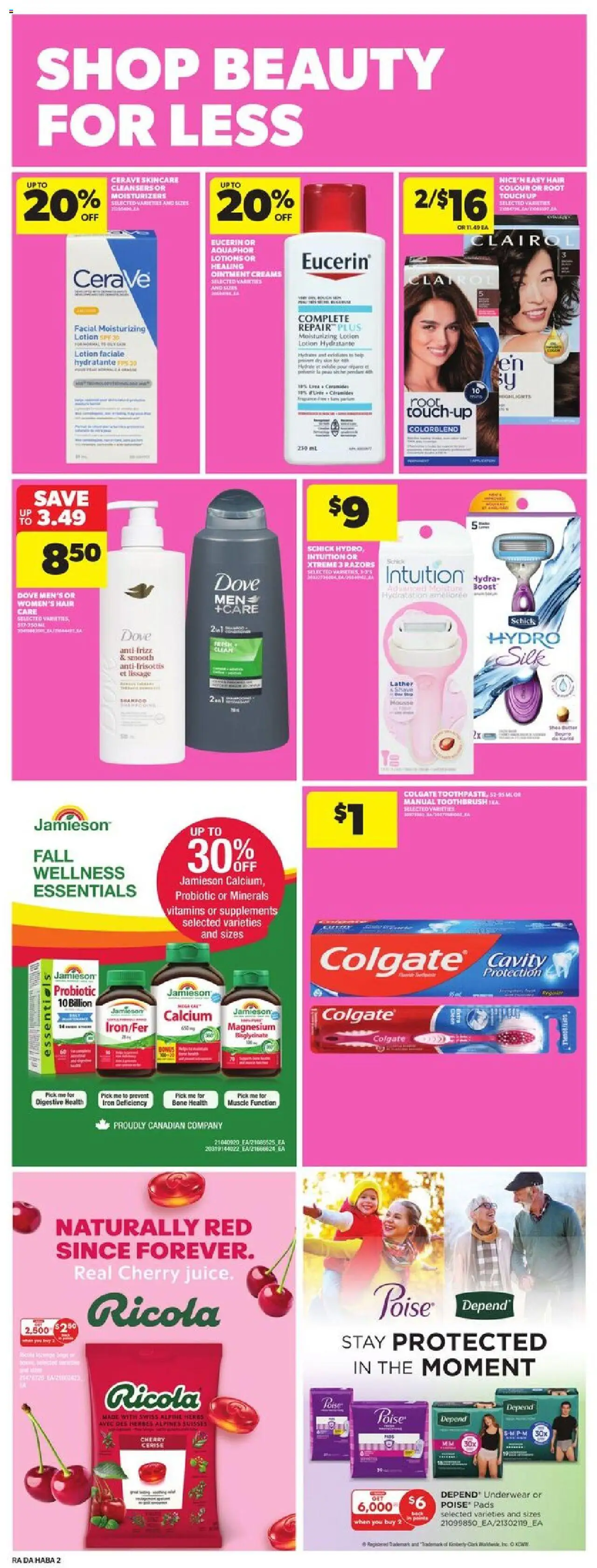 Atlantic Superstore flyer valid from 18.09.2025 | Page: 21 | Products: Iron, Shampoo, Underwear