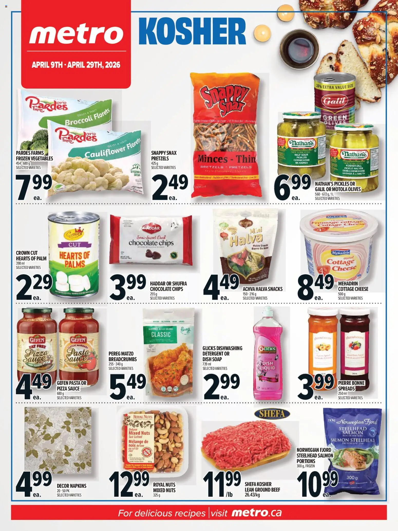 Metro flyer valid from 09.04.2026 | Page: 1 | Products: Chips, Detergent, Cheese, Chocolate