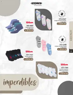 Nuevas ofertas de Andrea válidas en toda la República Mexicana desde el 24.08.2025. ¡Encuentra las mejores ofertas en Andrea - Catálogo Esenciales de Otoño! | Página: 33 | Productos: Calcetas, Lenceria