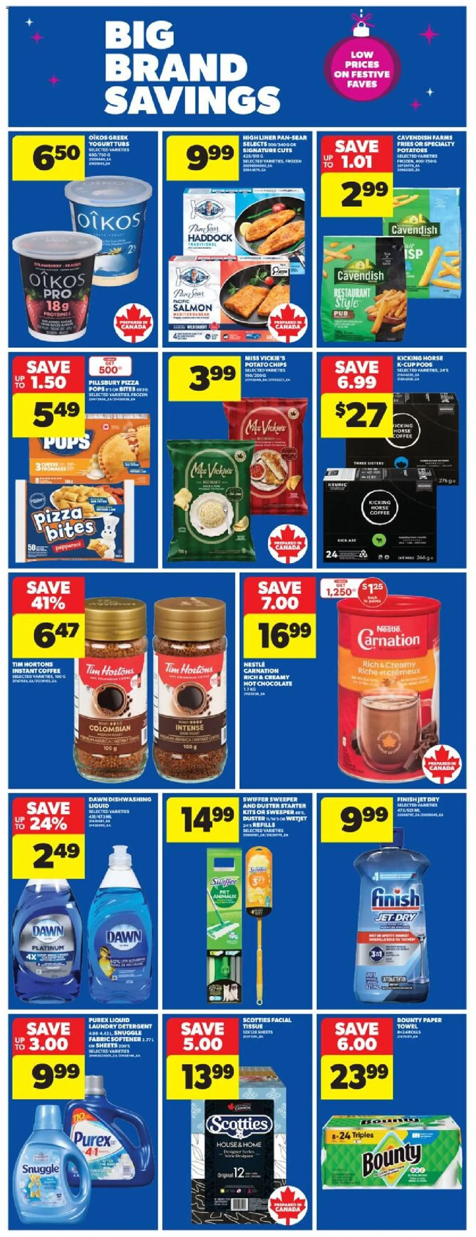 Real Canadian Superstore flyer valid from 20.11.2025 | Page: 18 | Products: Potatoes, Detergent, Chocolate, Pizza