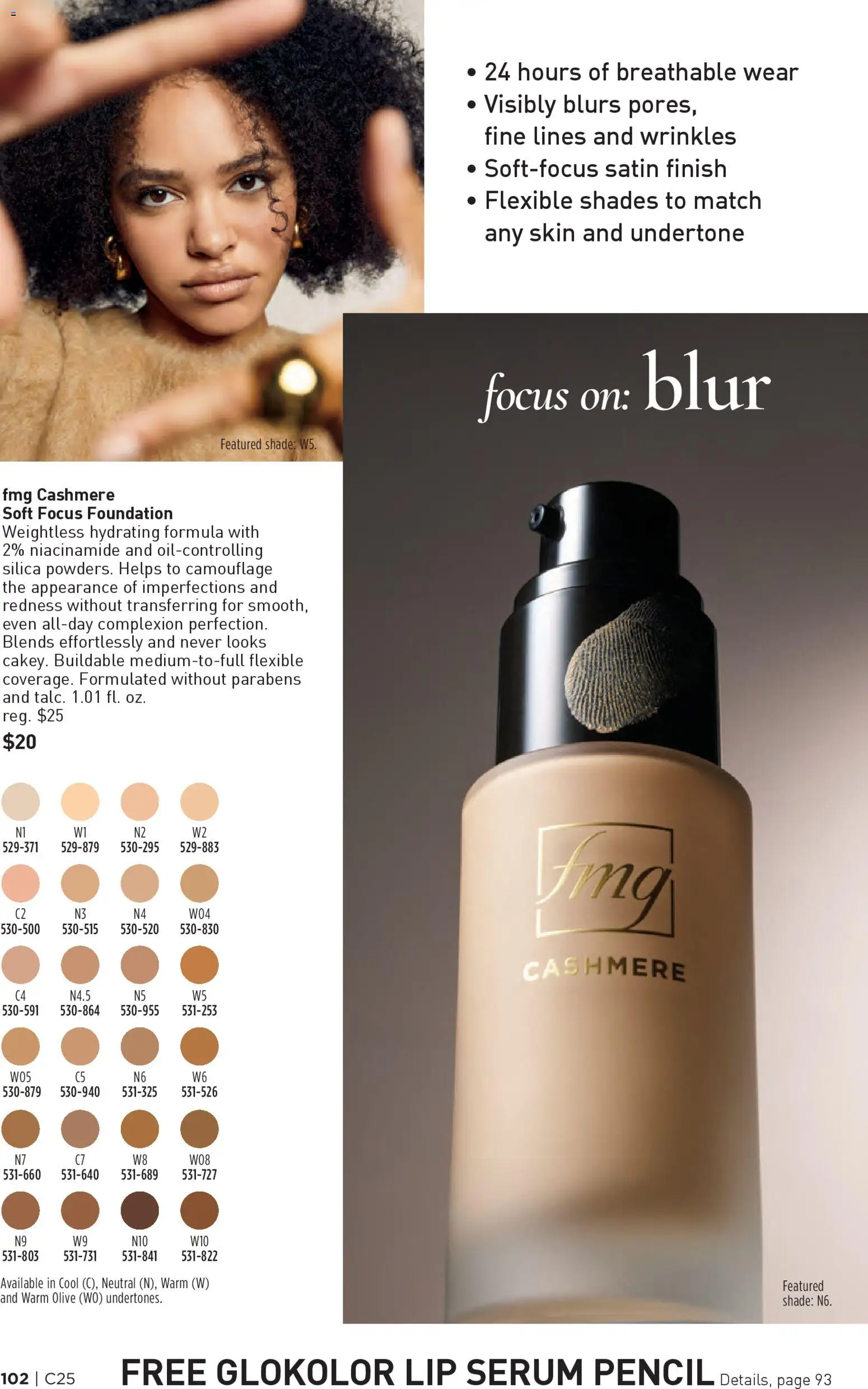 Avon Brochure - valid from 03.12.2025 | Page: 102 | Products: Pencil, Foundation