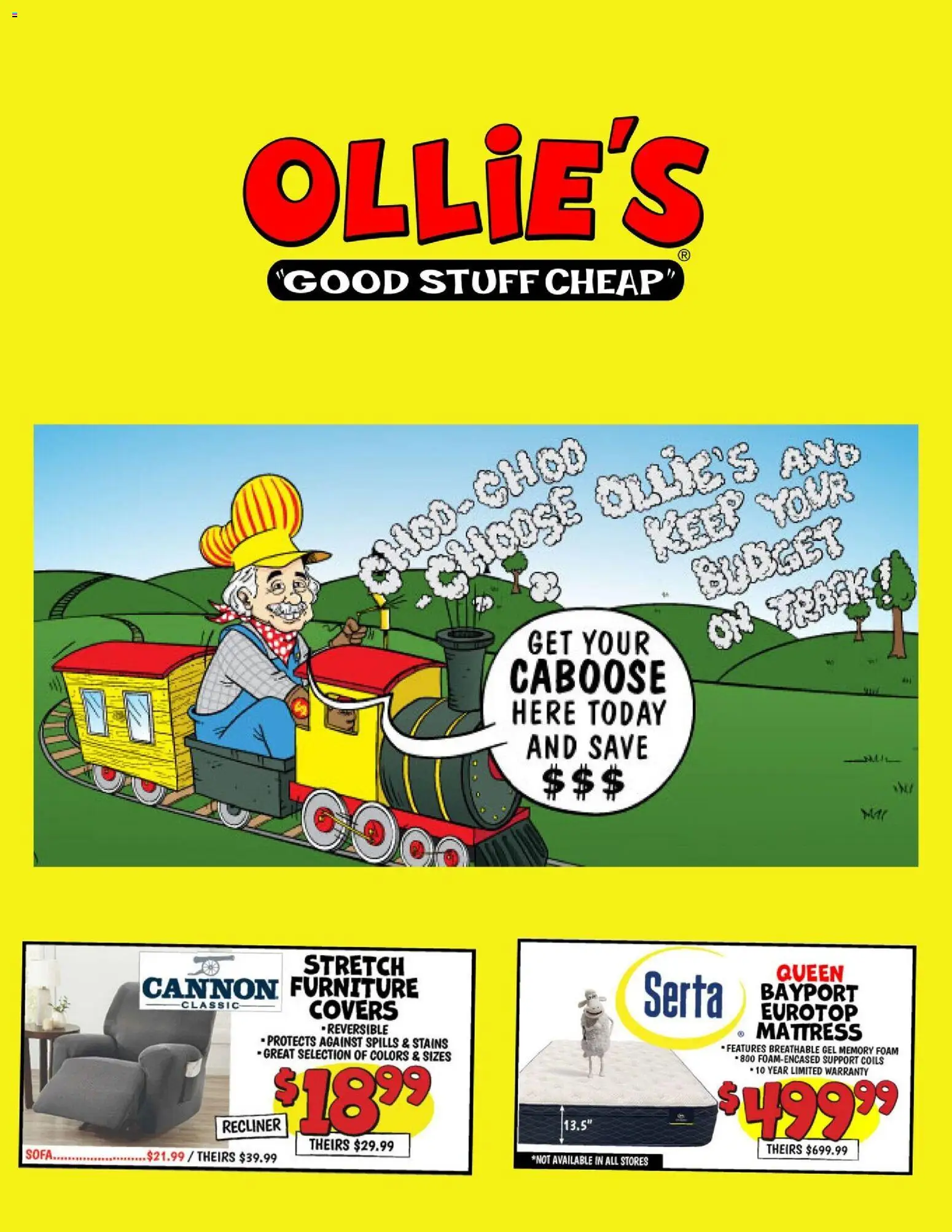 Ollie's Ad - valid from 21.02.2026 | Page: 1 | Products: Mattress, Sofa, Recliner