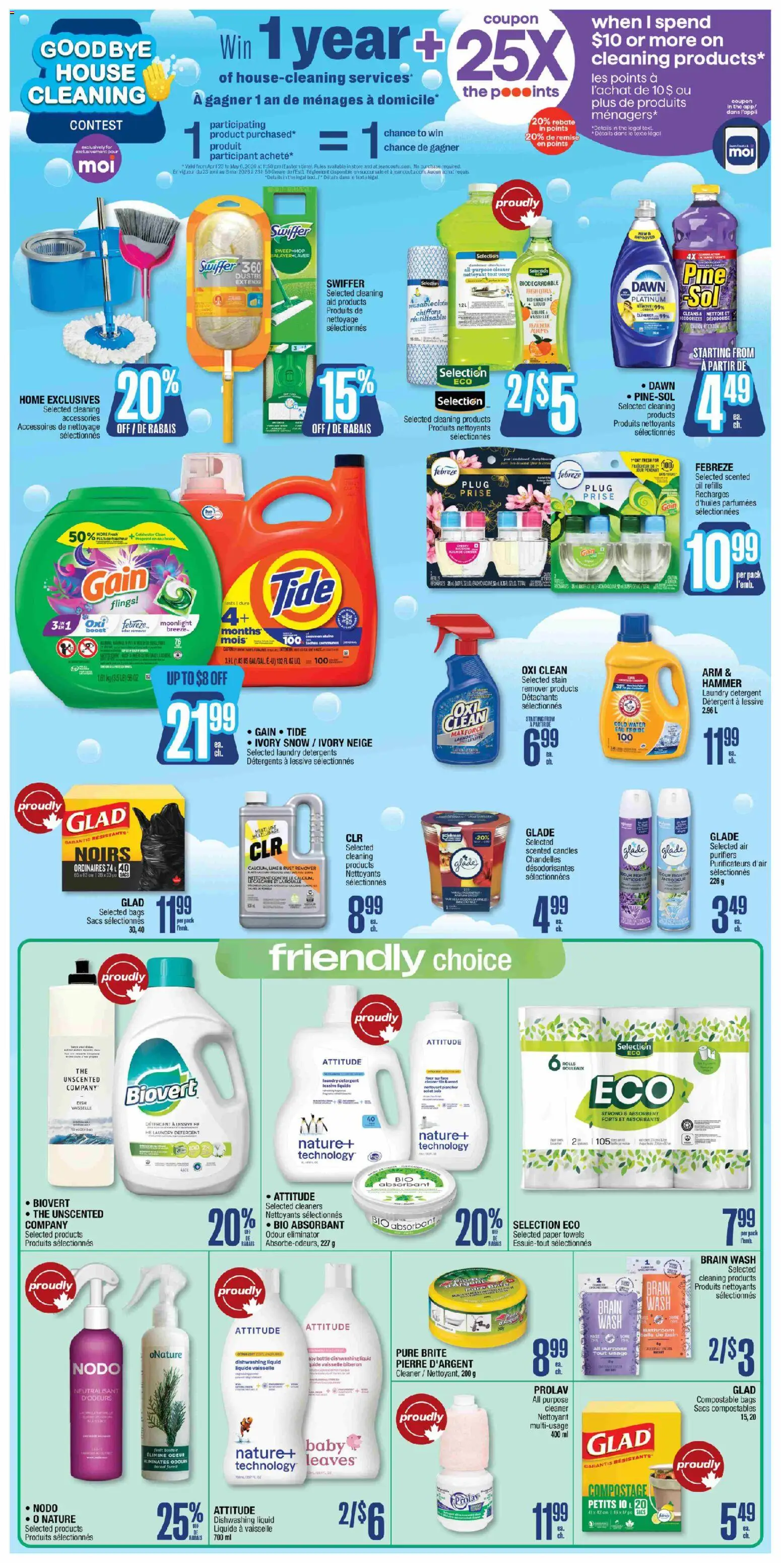 Jean Coutu flyer valid from 23.04.2026 | Page: 5 | Products: Detergent, Oil