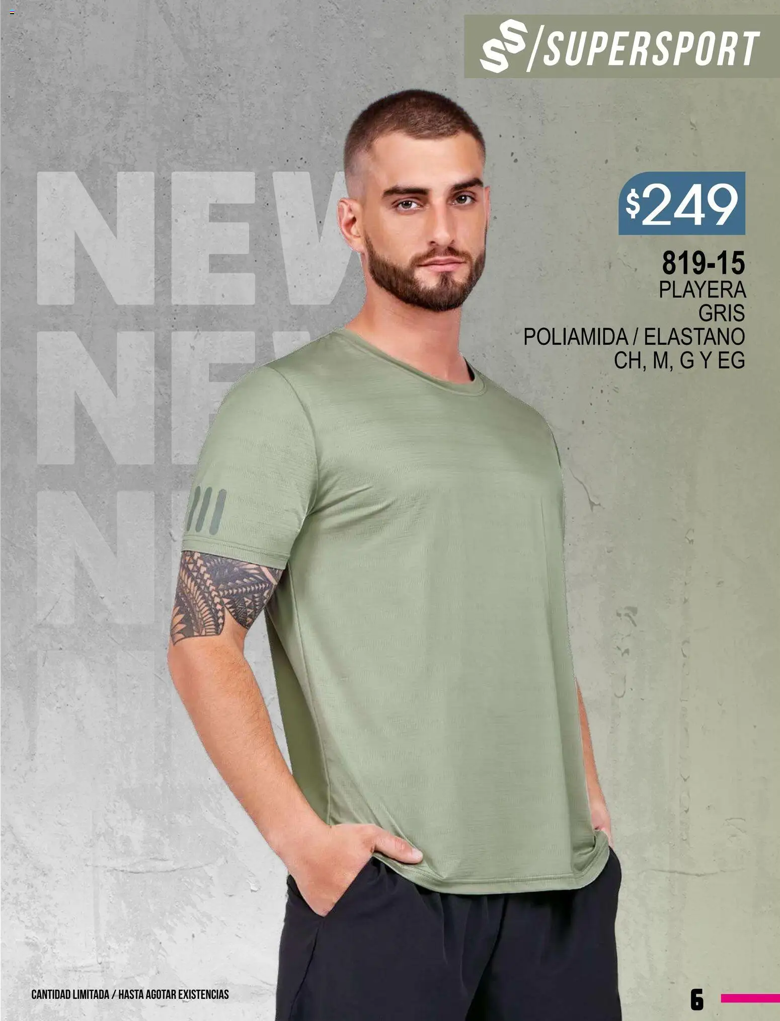 Nuevas ofertas de Cklass válidas en toda la República Mexicana desde el 08.01.2026. ¡Encuentra las mejores ofertas en Cklass catálogo Especial Supersport Caballero! | Página: 7 | Productos: Playera