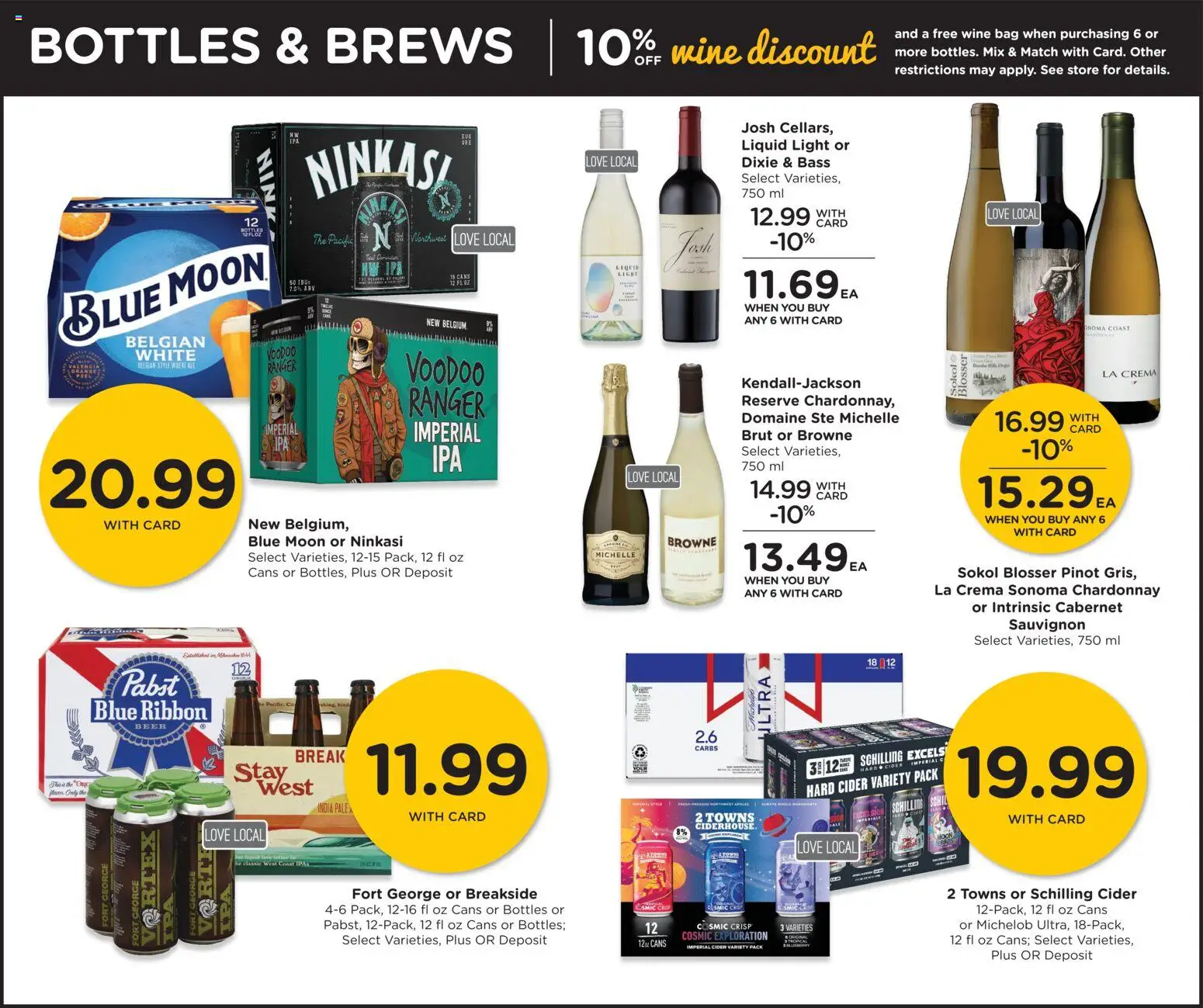 QFC Weekly Ad - OR - valid from 29.10.2025 | Page: 12 | Products: Cider, Wine, Beer, Bag