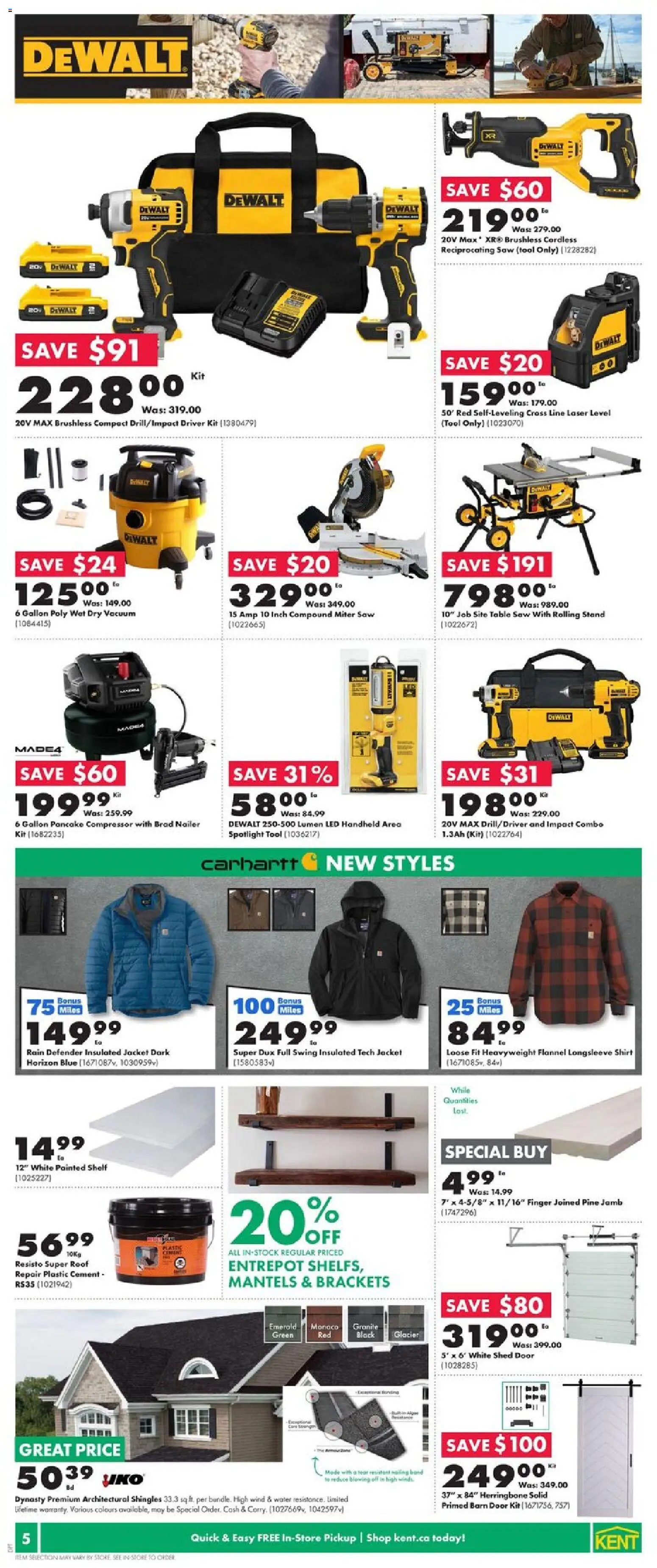 Kent flyer valid from 23.10.2025 | Page: 7 | Products: Shelf, Table, Shirt, Jacket