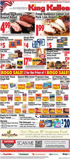 Preview of King Kullen weekly ads valid from 30.10.2025