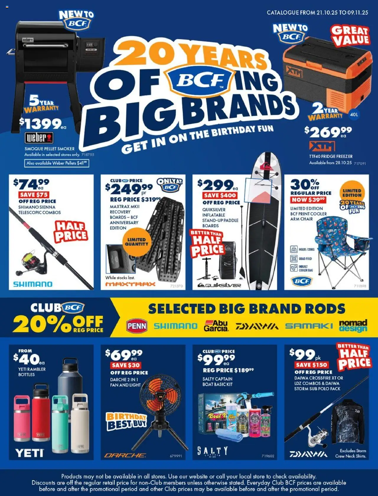 BCF catalogue - valid from 21.10.2025 | Page: 1 | Products: Chair, Light, Fridge, Fan