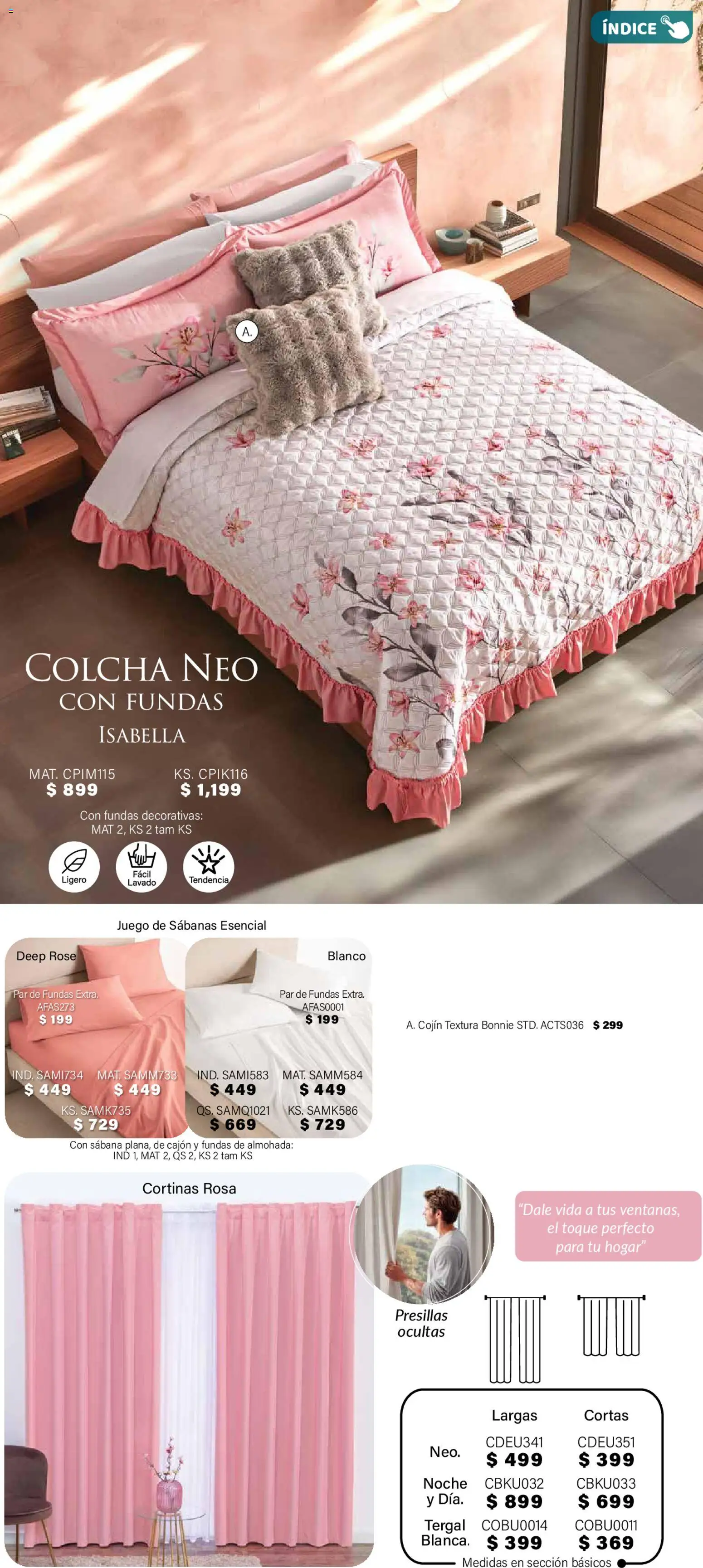 Nuevas ofertas de Colchas Concord válidas en toda la República Mexicana desde el 01.11.2025. ¡Encuentra las mejores ofertas en Colchas Concord Buen Fin! | Página: 93 | Productos: Juego, Almohada, Sabanas, Cortinas