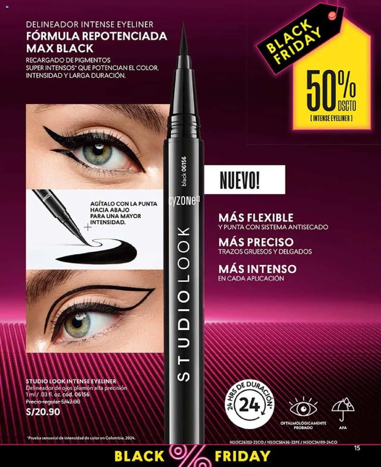 Catálogo CyZone válido desde 03.10.2025 | Página: 17 | Productos: Delineador de ojos, Delineador