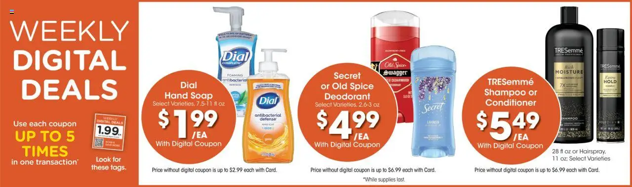 King Soopers Weekly Ad - valid from 10.09.2025 | Page: 3 | Products: Shampoo, Conditioner, Soap, Deodorant