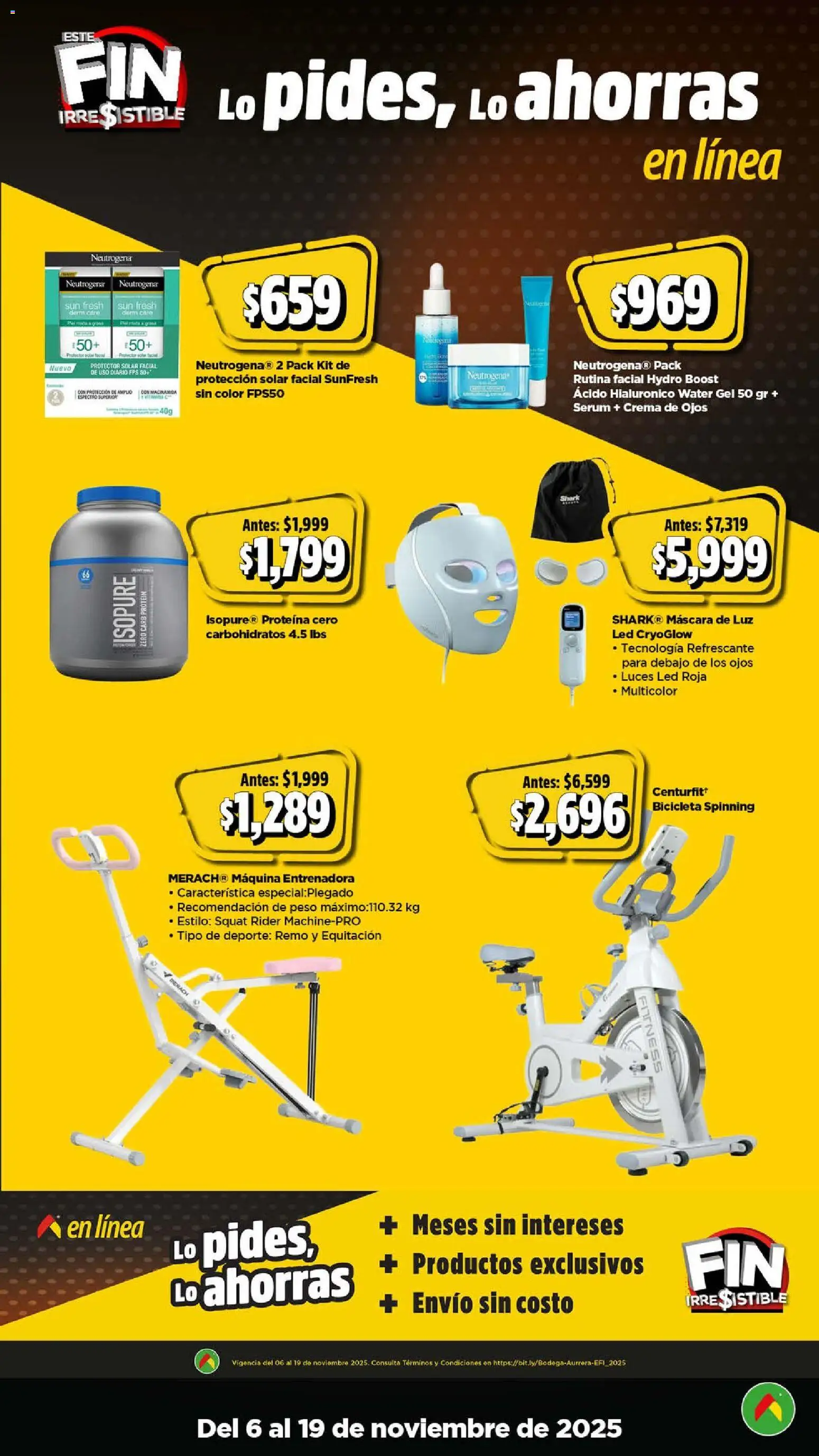 Nuevas ofertas de Bodega Aurrerá válidas en toda la República Mexicana desde el 06.11.2025. ¡Encuentra las mejores ofertas en Bodega Aurrerá Buen Fin ! | Página: 23 | Productos: Serum, Crema, Máscara, Protector solar