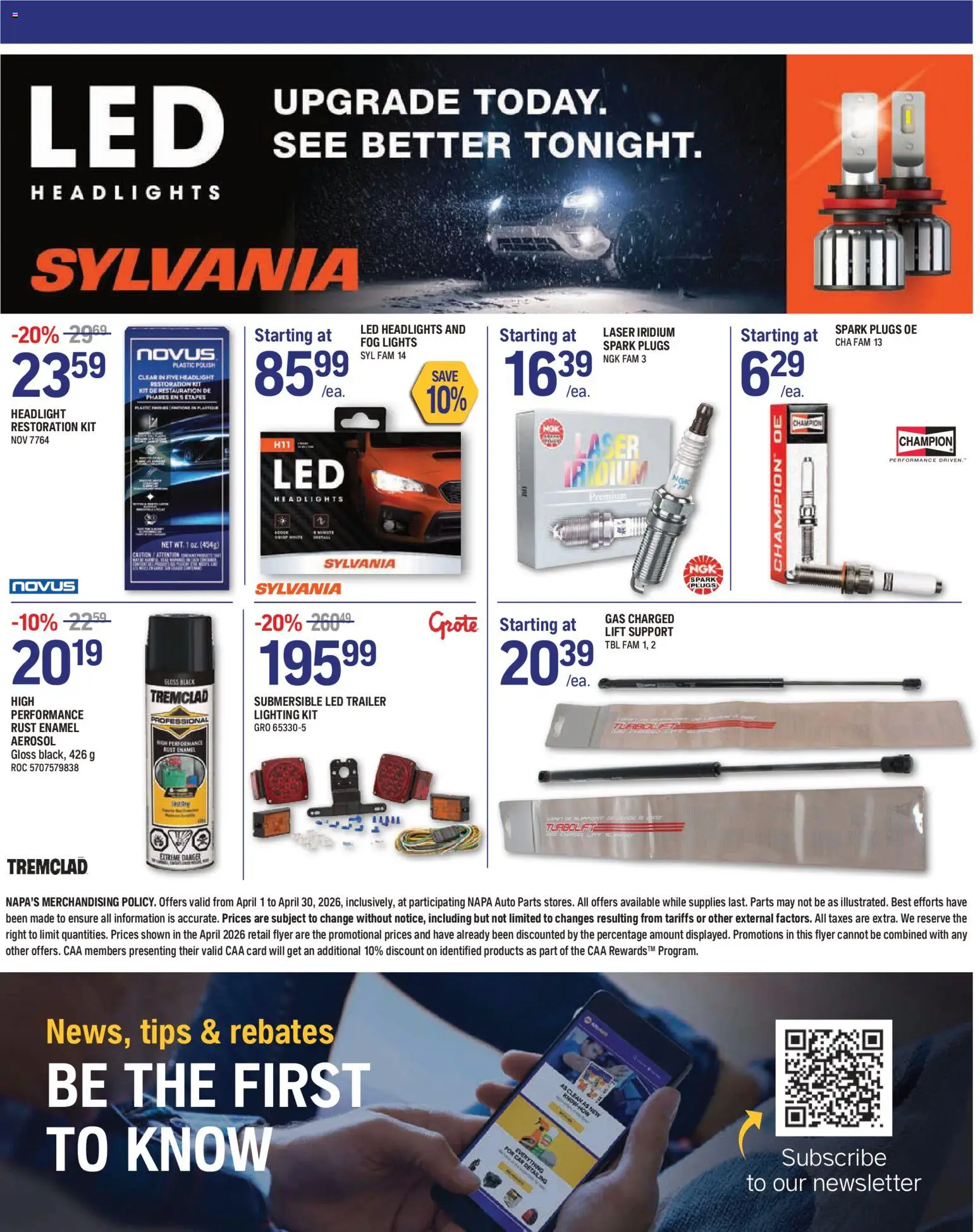 NAPA Auto Parts flyer valid from 01.04.2026 | Page: 8