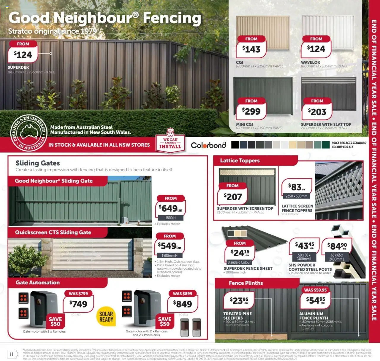 Stratco catalogue - valid from 23.05.2025 | Page: 11 | Products: Fence, Gate, Powder, Screen