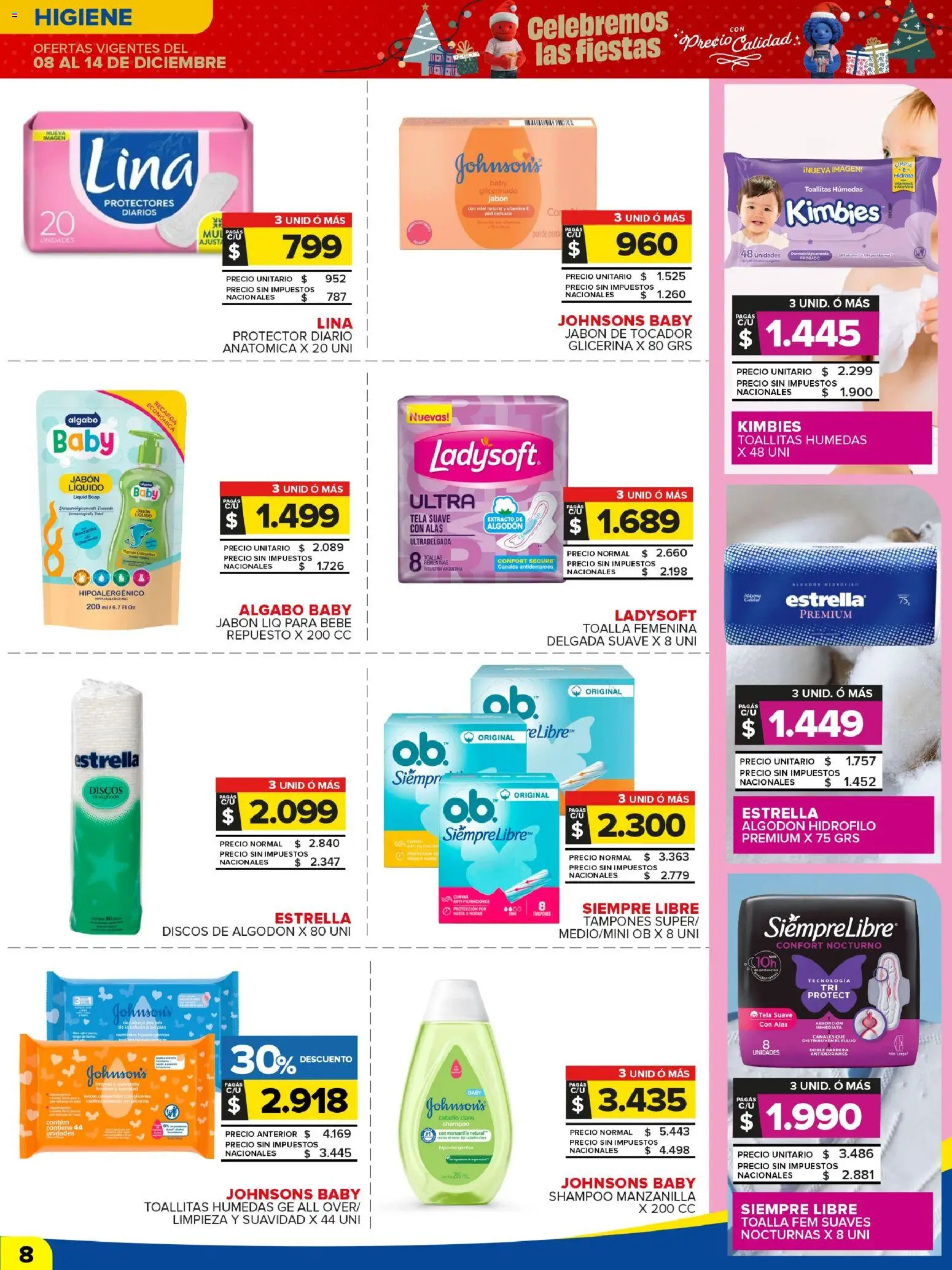 Carrefour Maxi catálogo │ válido desde el 08.12.2025 | Página: 11 | Productos: Toalla, Jabón líquido, Shampoo, Toallitas húmedas