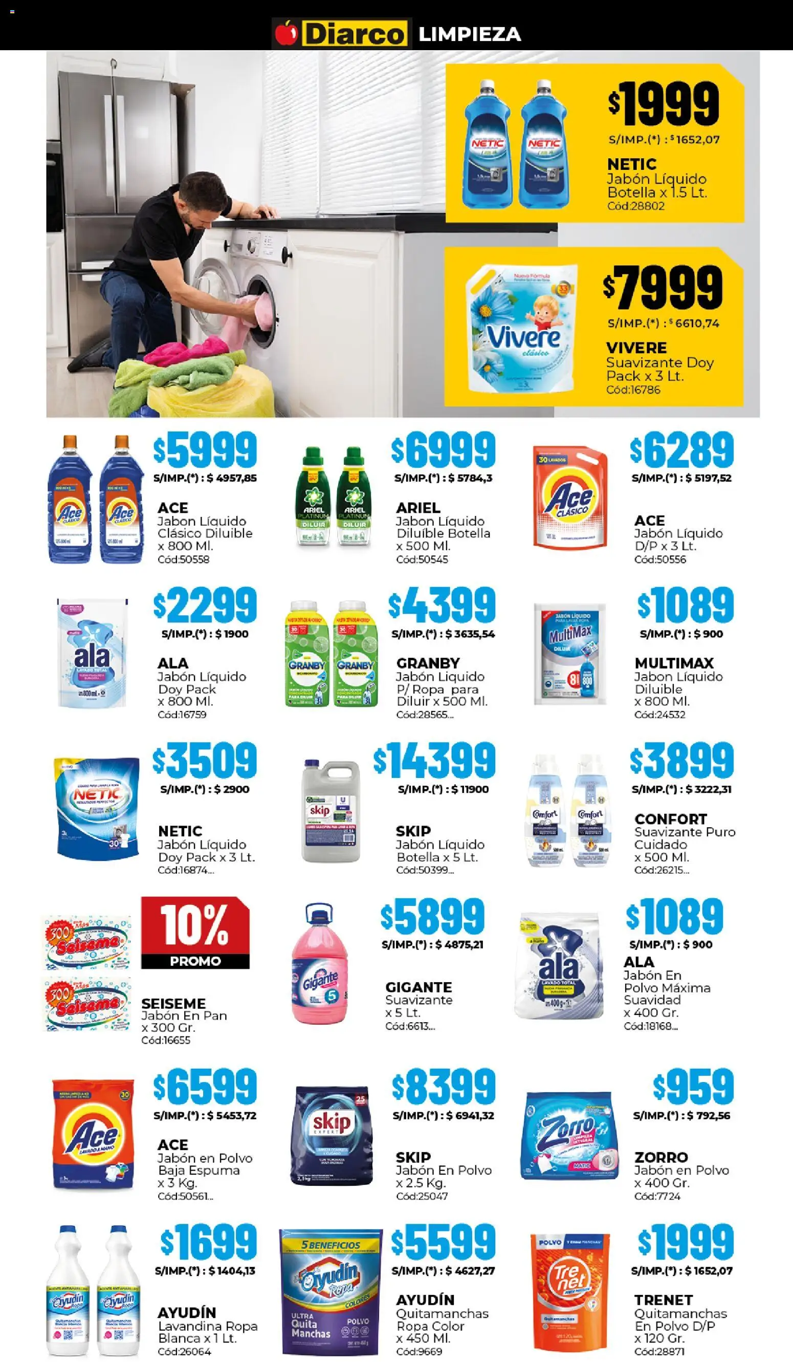 Diarco - Ofertas │ válido desde el 29.12.2025 | Página: 16 | Productos: Lavandina, Polvo, Jabón líquido, Jabón