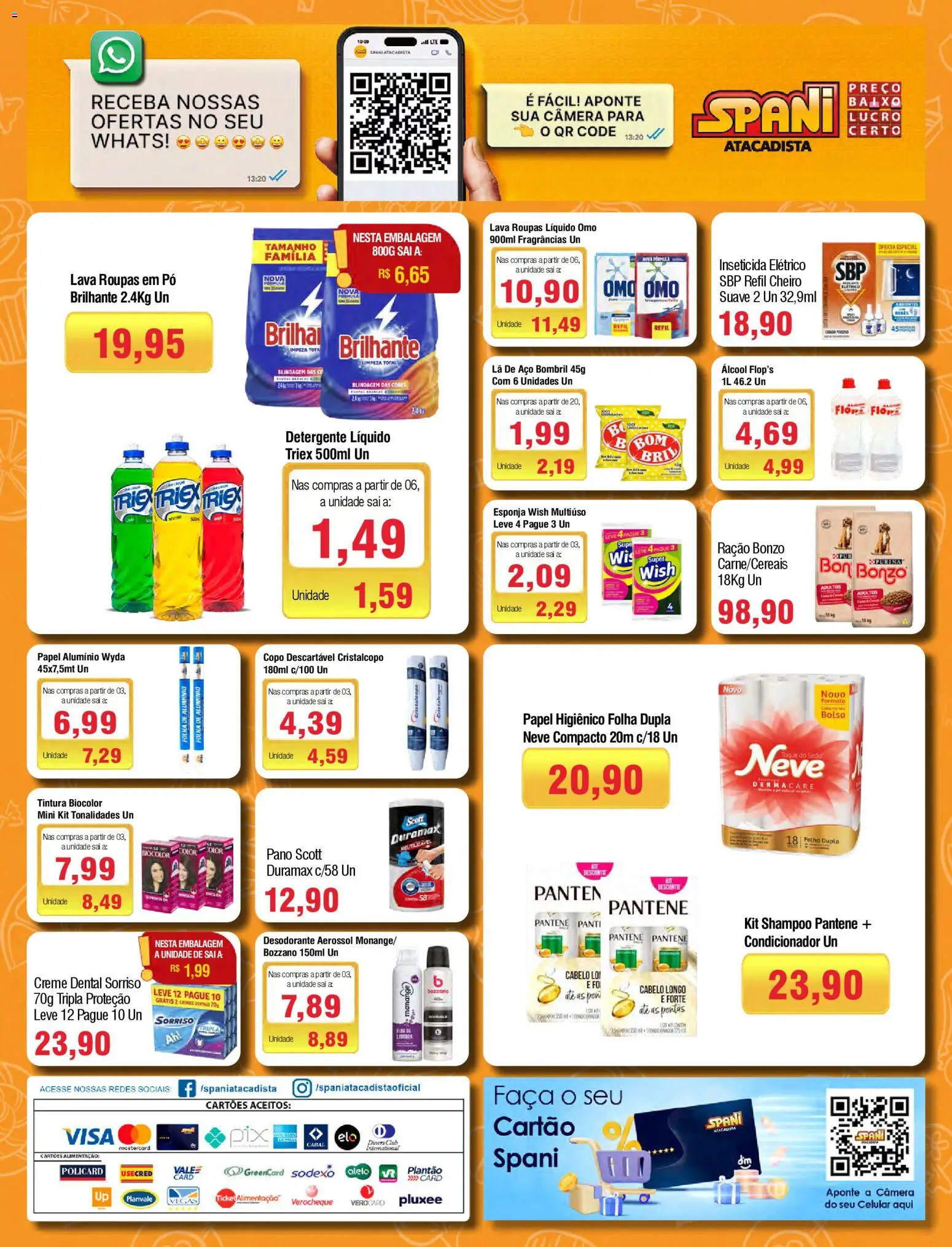 Spani Atacadista Folheto - válido de 28.10.2025 | Página: 4 | Produtos: Condicionador, Detergente, Faca, Creme