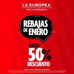 Vista previa de La Europea catálogo Rebajas de Enero, nuevo folleto de la tienda, válido en México a partir del 09.01.2026