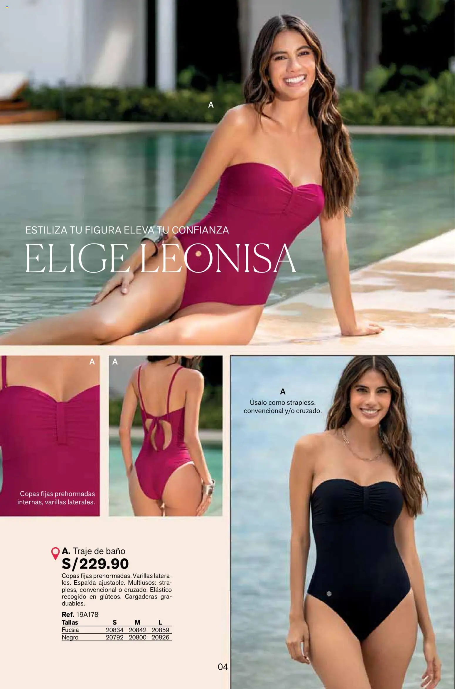 Catálogo Leonisa válido desde 24.02.2026 | Página: 4 | Productos: Baño, Traje de baño, Traje