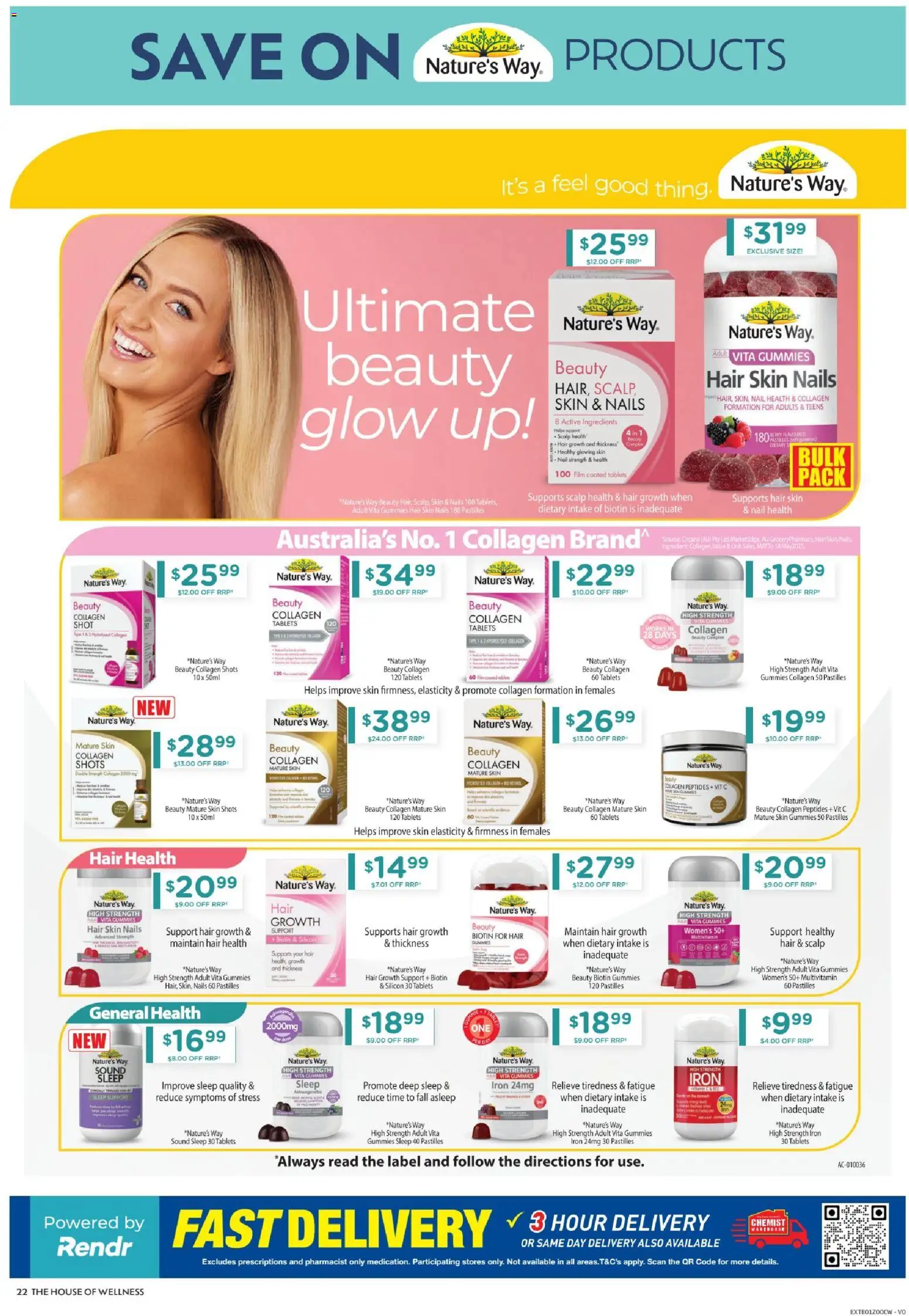 Chemist Warehouse catalogue - valid from 12.03.2026 | Page: 22 | Products: Collagen, Multivitamin, Iron, Tablets