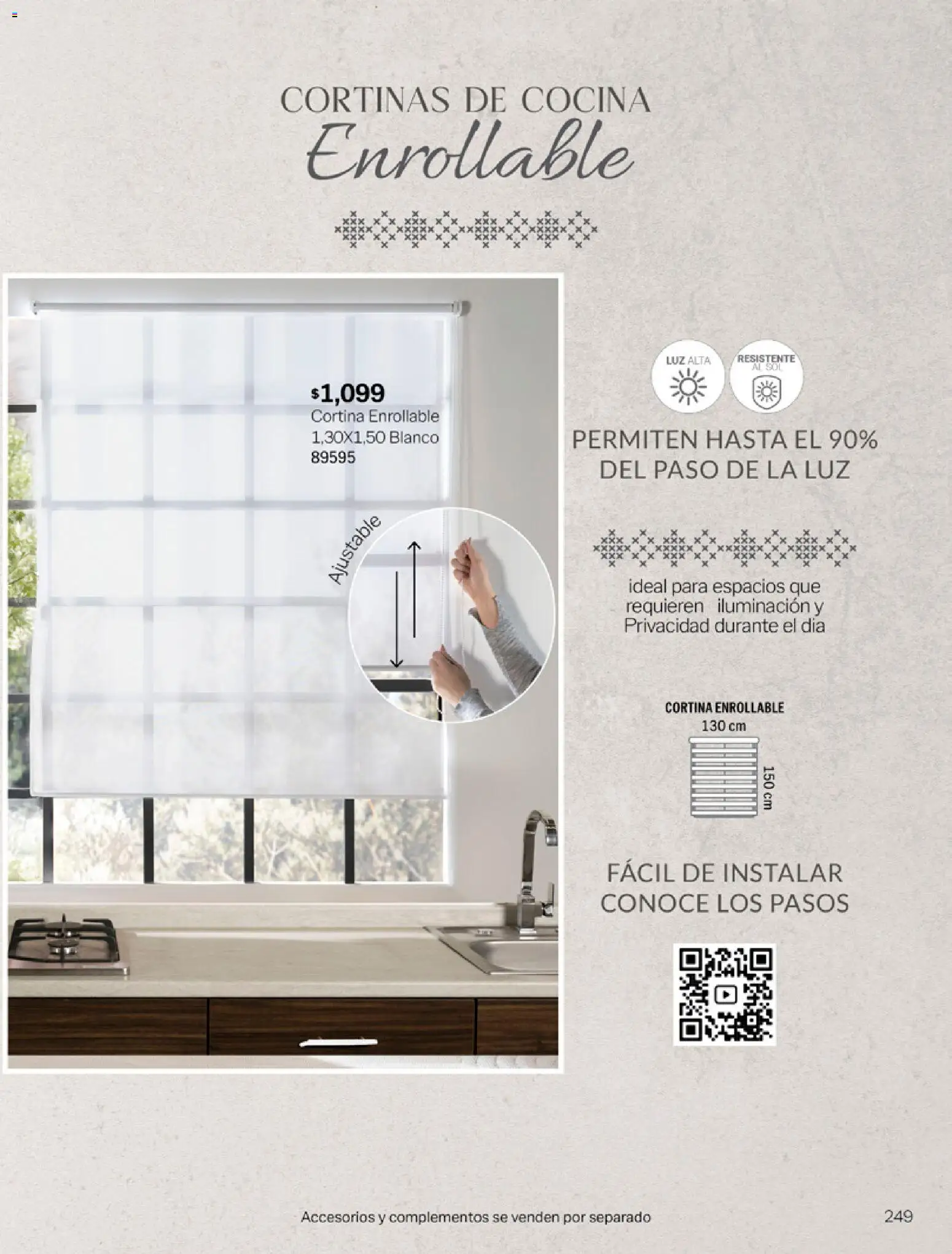 Nuevas ofertas de Vianney válidas en toda la República Mexicana desde el 06.03.2026. ¡Encuentra las mejores ofertas en Vianney catálogo Tu hogar, nuestra pasión! | Página: 251 | Productos: Cocina, Cortinas