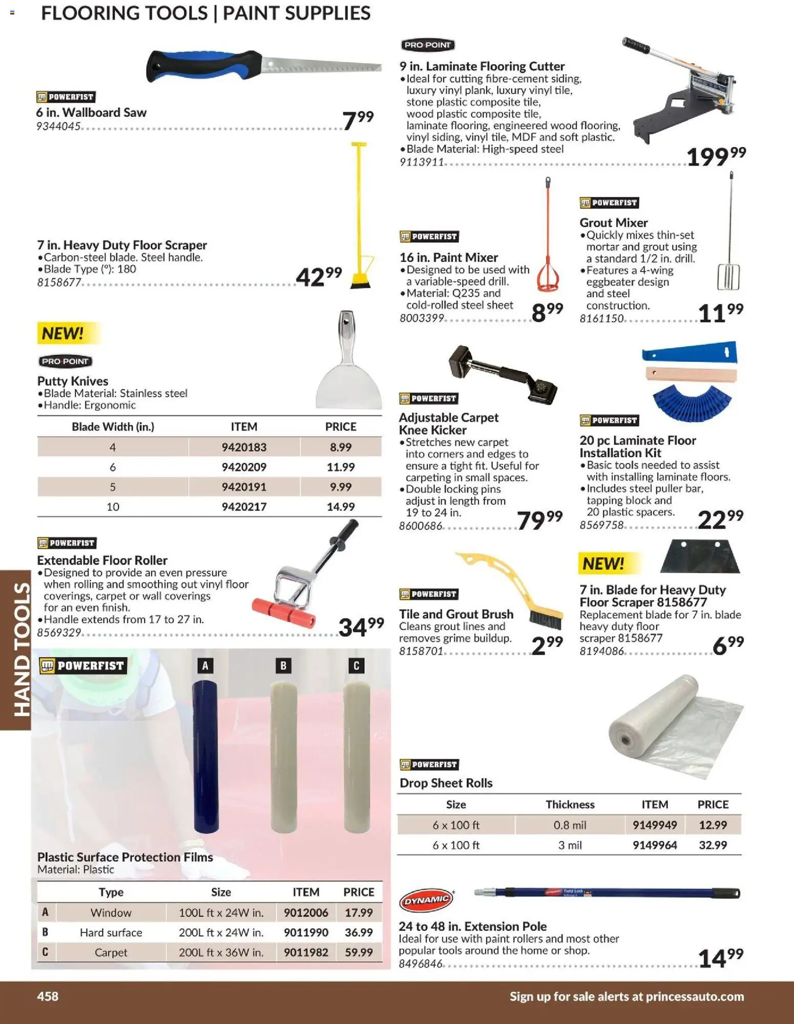 Princess Auto flyer valid from 21.04.2026 | Page: 68 | Products: Cutter, Mixer, Brush, Carpet