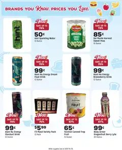 Preview of Grocery Outlet weekly ads valid from 18.02.2026 | Page: 11 | Products: Juice, Strawberries, Water, Peach