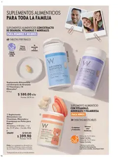 Vista previa de Oriflame campaña 6 2026, nuevo folleto de la tienda, válido en México a partir del 18.04.2026 | Página: 92 | Productos: Frasco, Vitaminas, Polvo, Tableta