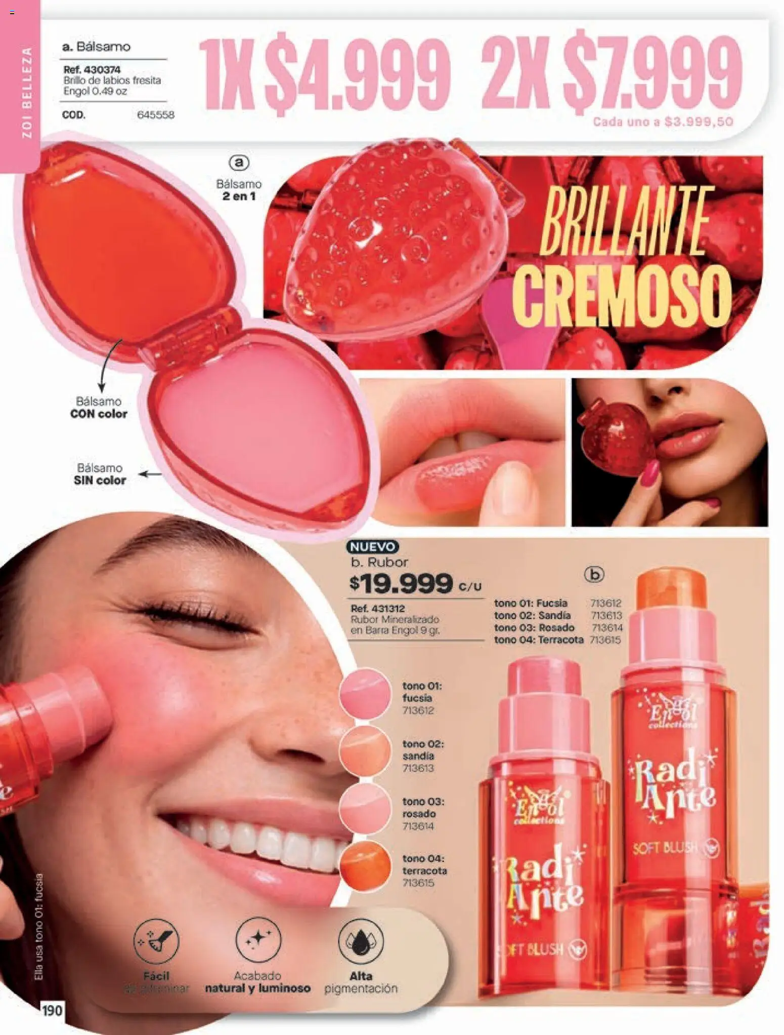 Pacifika revista - valida desde el 24.04.2026 | Página: 190 | Productos: Bálsamo, Rubor, Brillo, Brillo de labios