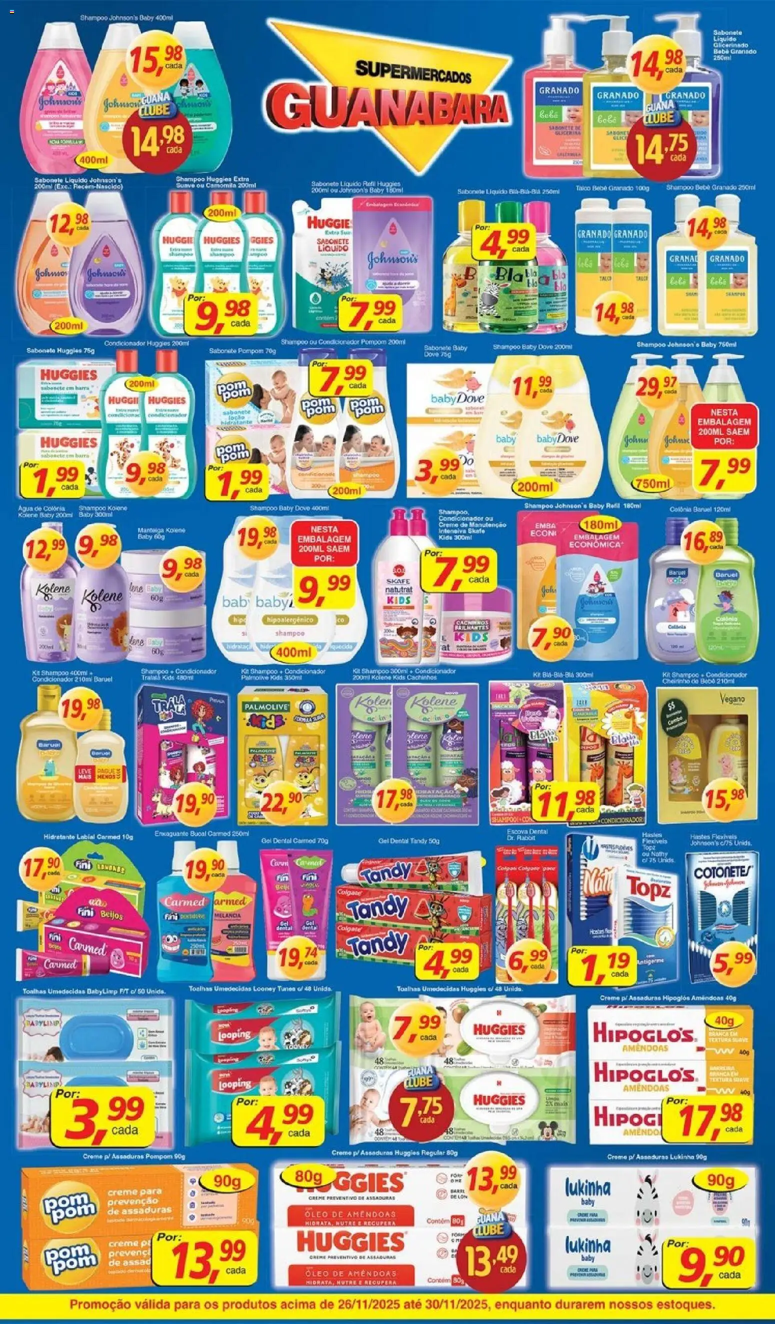 Supermercados Guanabara Folheto - válido de 26.11.2025 | Página: 10 | Produtos: Shampoo, Melancia, Condicionador, Creme